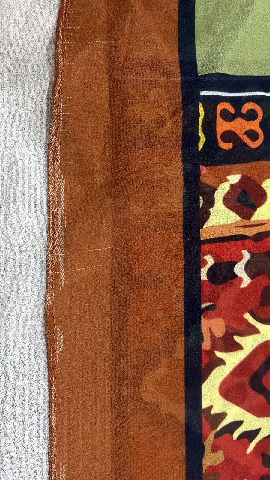 Patterned Chiffon Veil - (Out-TO08)