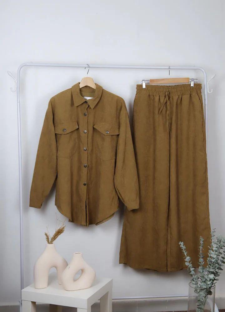 Corduroy Suit- camel (Cor-31)