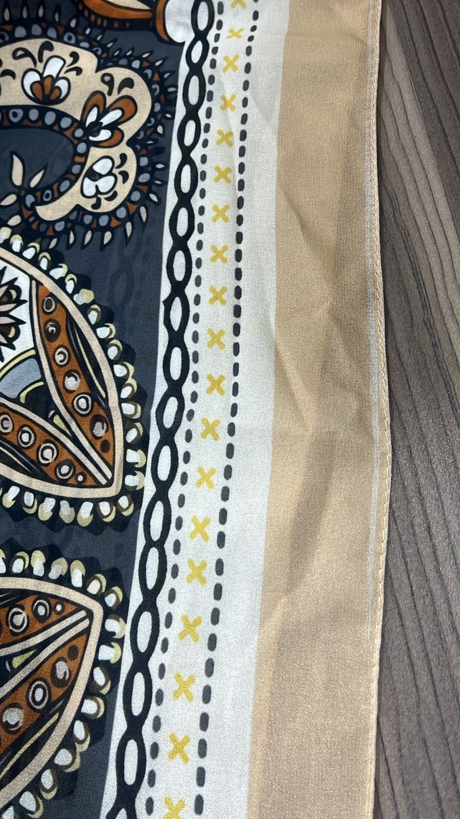 Patterned Chiffon Veil (Out-199)