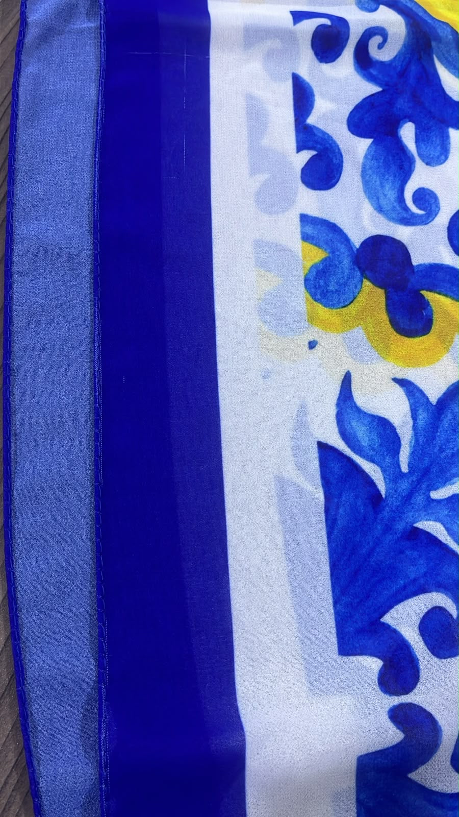 Patterned Chiffon Veil - ( Out-RO07)