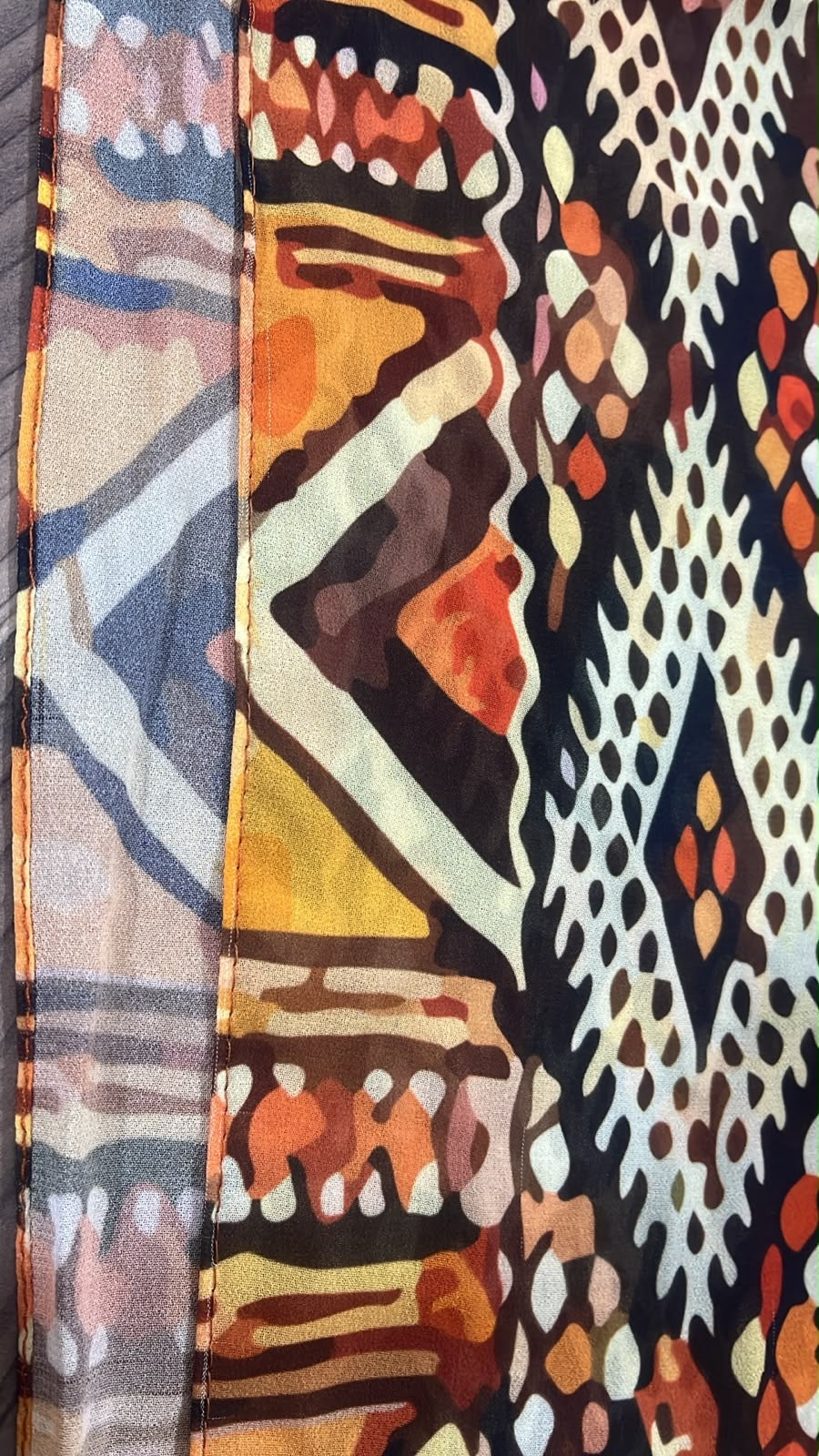 Patterned Chiffon Veil - (Out-OR11)
