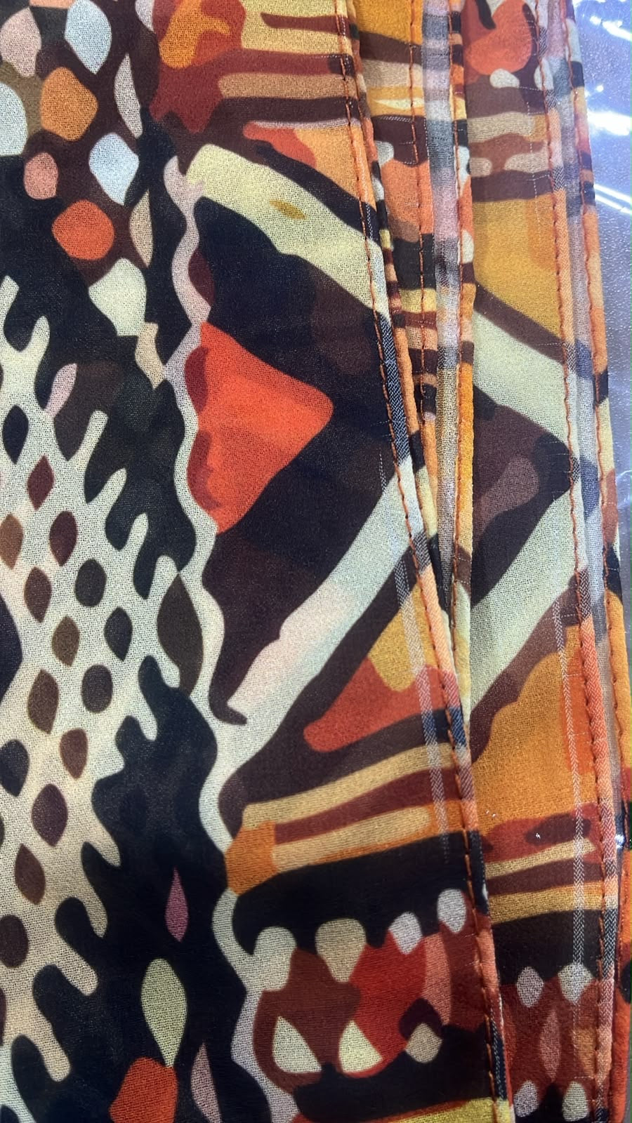 Patterned Chiffon Veil - (Out-OR05)