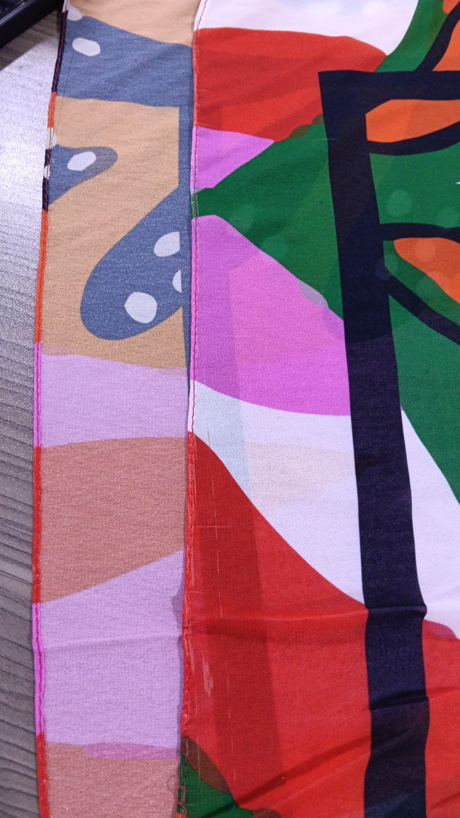 Patterned Chiffon Veil - (Out-GOP04)