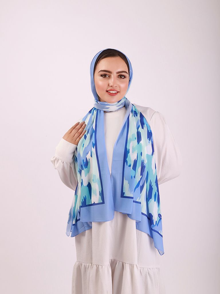 Patterned Chiffon Veil - (Out-BB01)