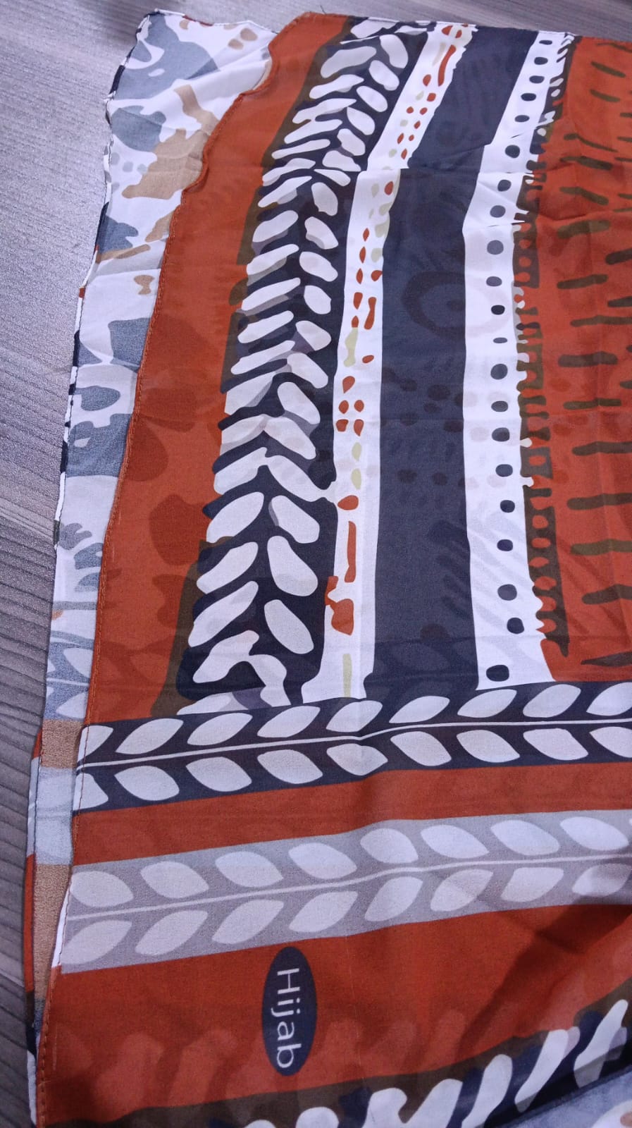 Patterned Chiffon Veil - (Out-WDR01)