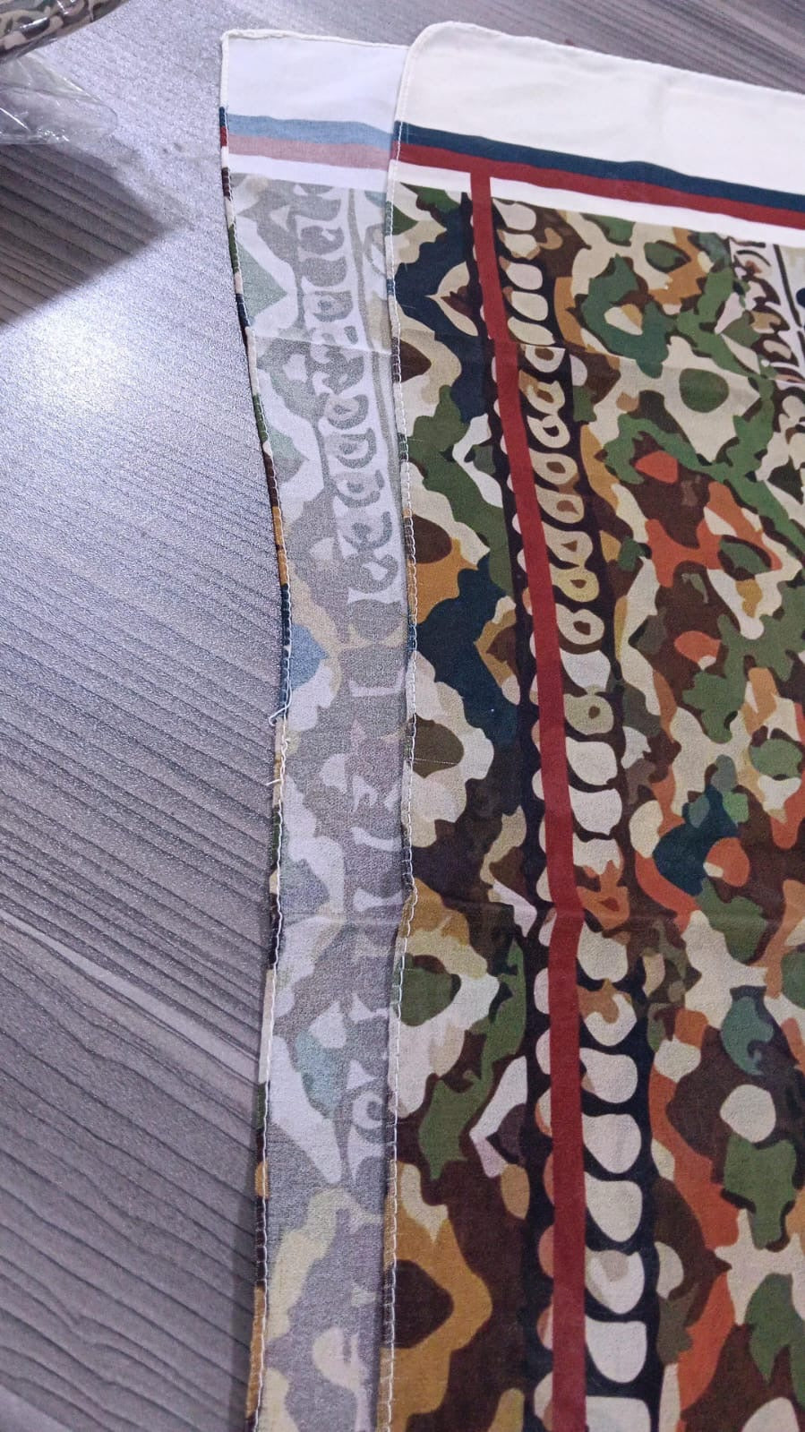 Patterned Chiffon Veil - (Out-TAU06)