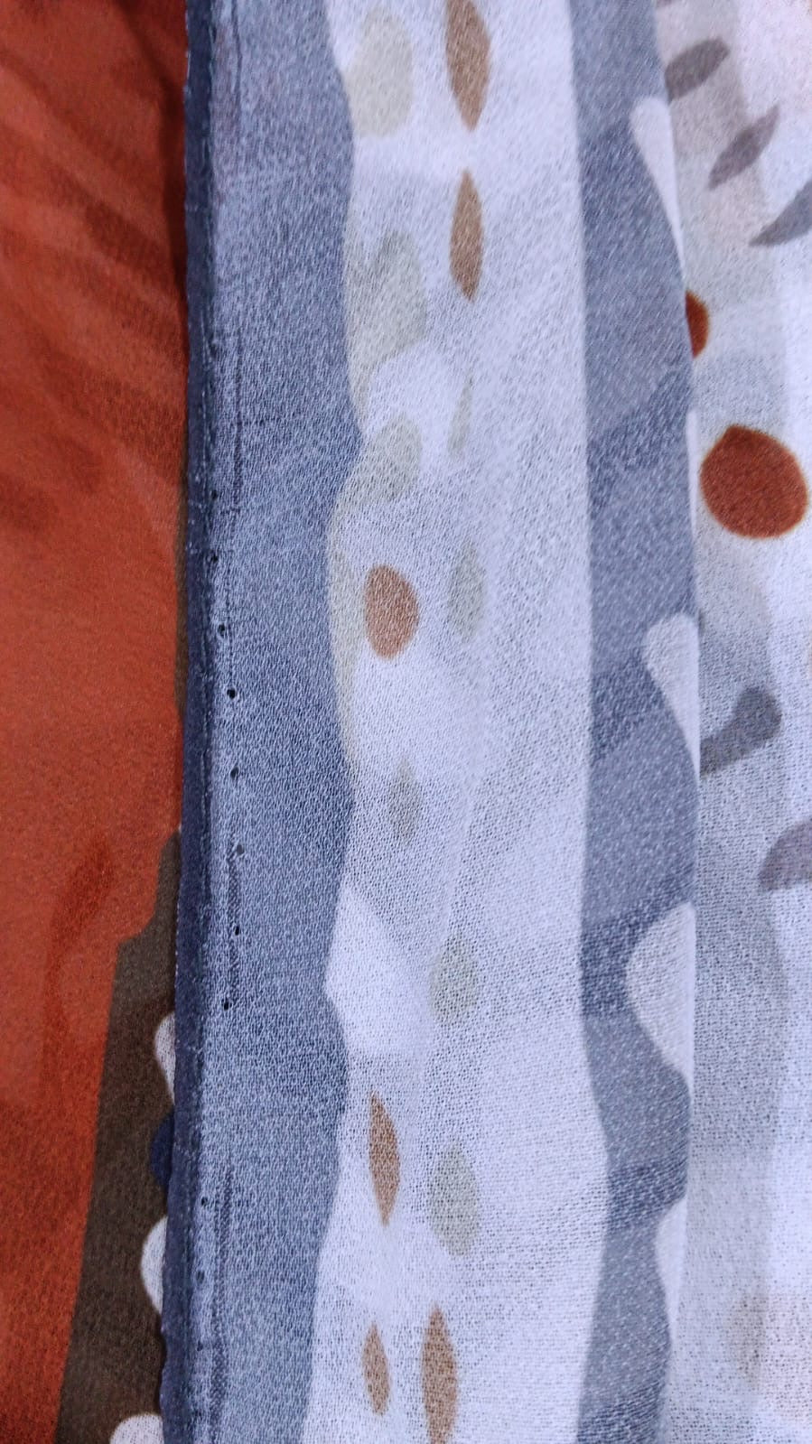 Patterned Chiffon Veil - (Out-WDR06)