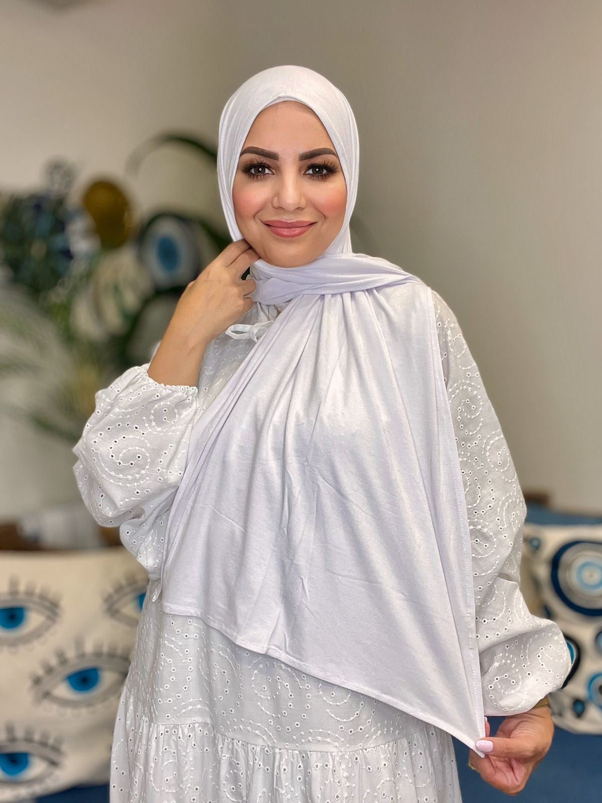 Jersey Scarf - White