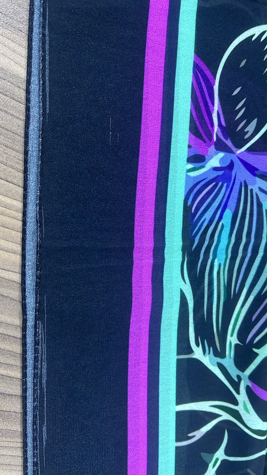 Patterned Chiffon Veil - (Out-DB03)