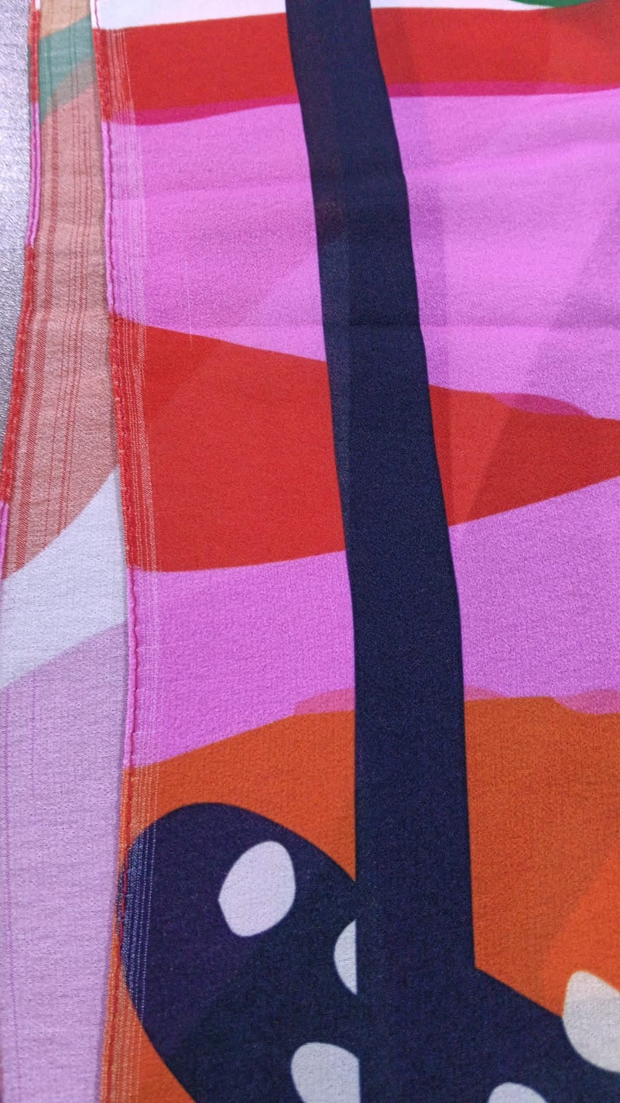 Patterned Chiffon Veil - (Out-GOP06)