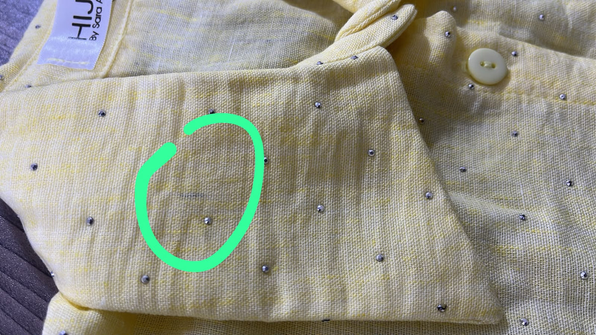 Strass Linen Shirt -Yellow (SLY01)