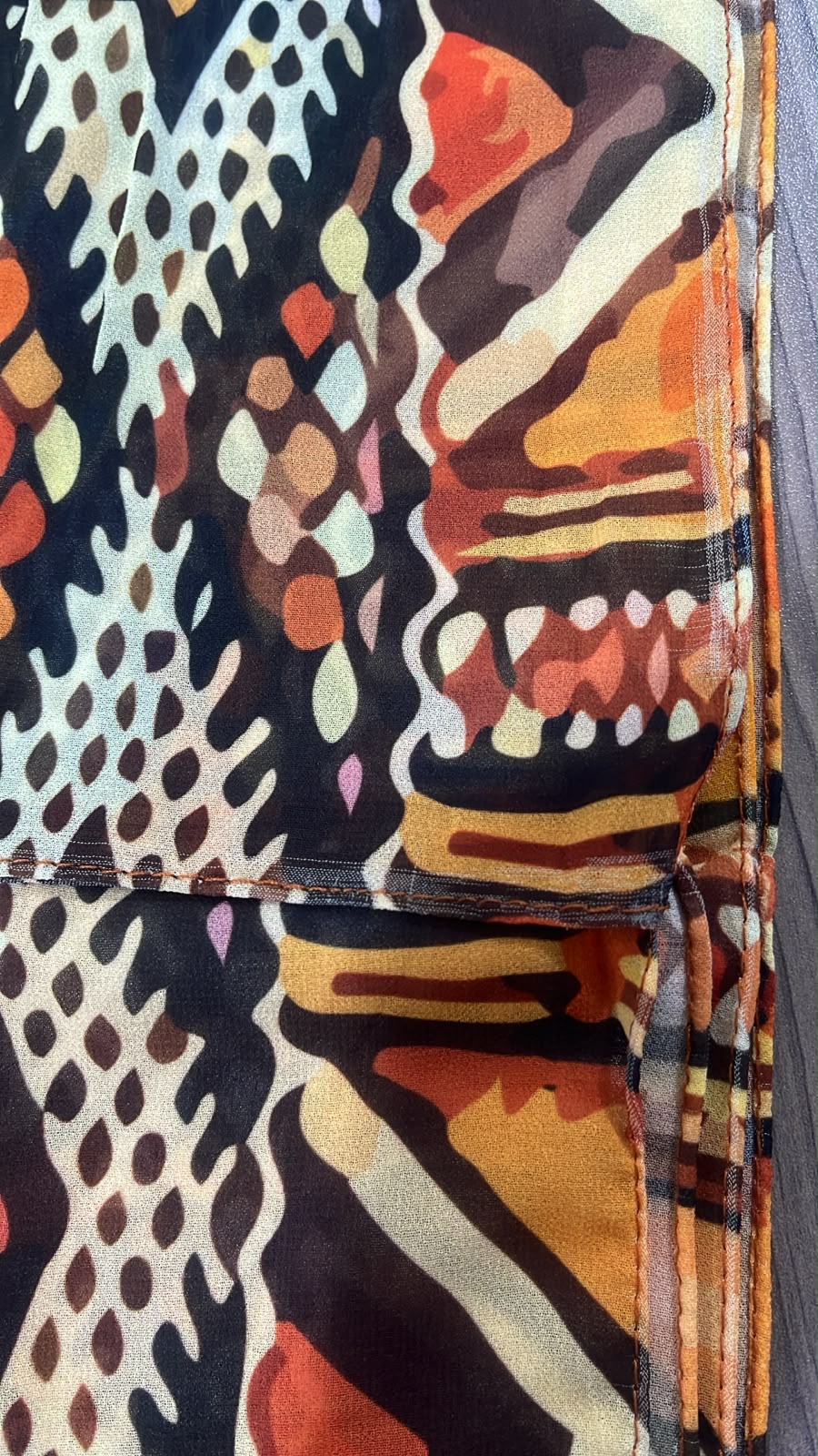 Patterned Chiffon Veil - (Out-OR06)