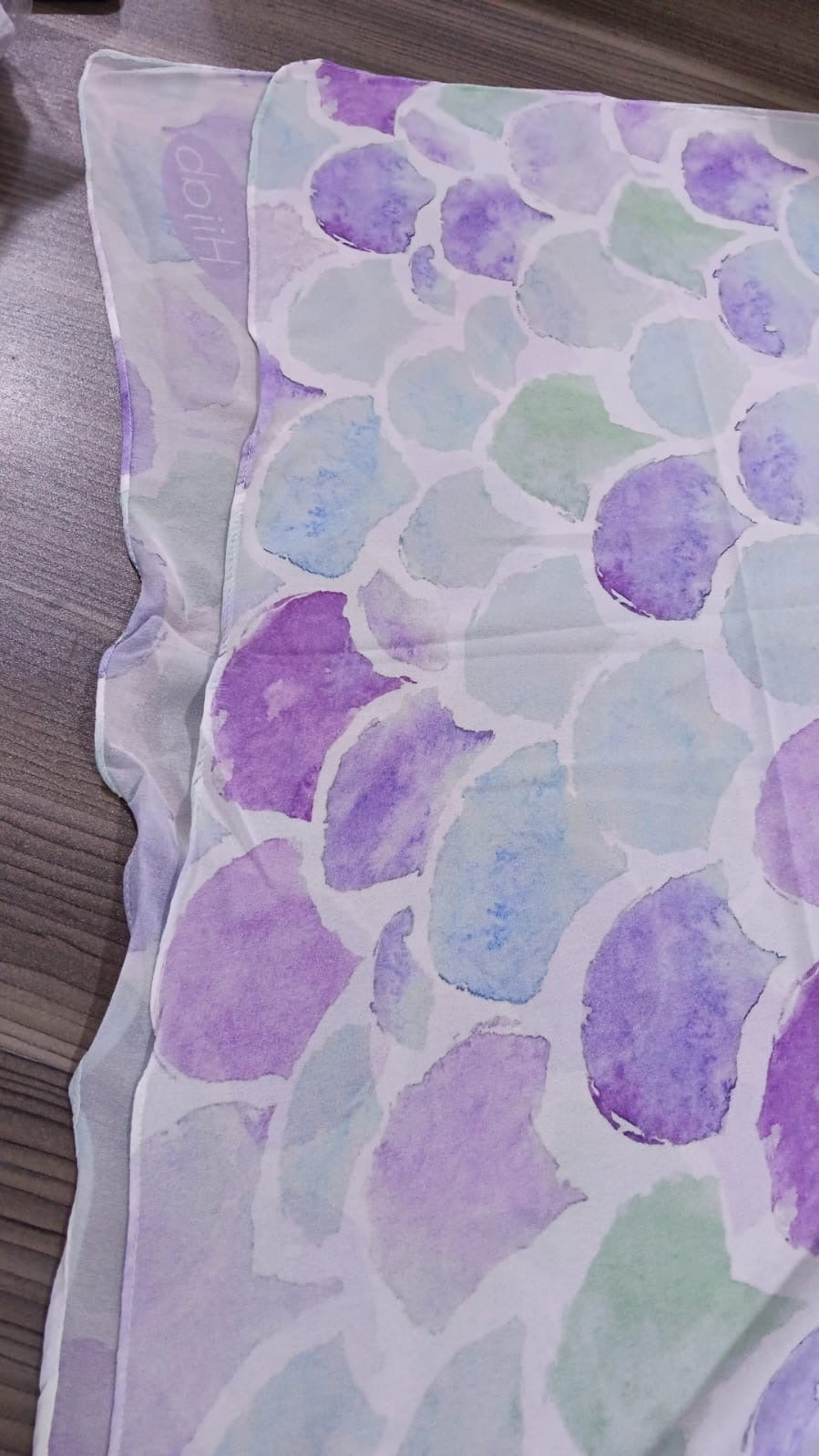 Patterned Chiffon Veil - (Out-SCA01)