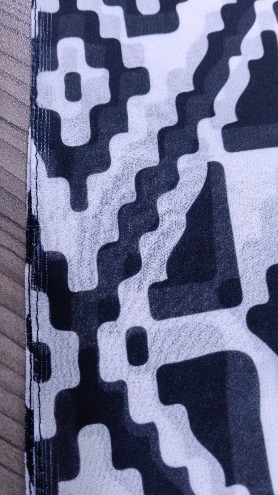 Patterned Chiffon Veil - (Out-OFG07)