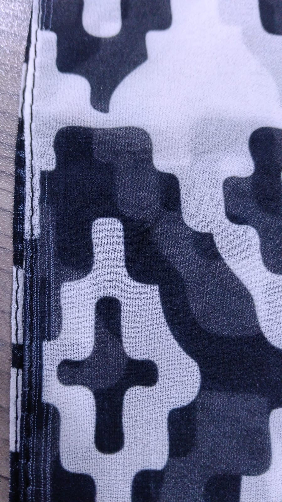 Patterned Chiffon Veil - (Out-OFG05)