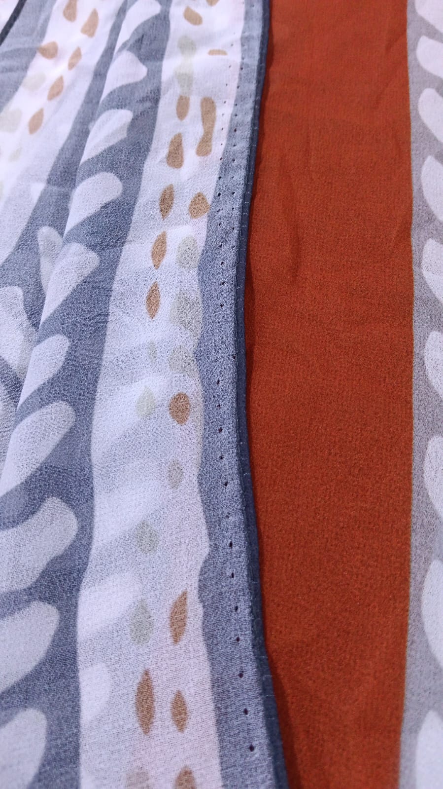 Patterned Chiffon Veil - (Out-WDR05)