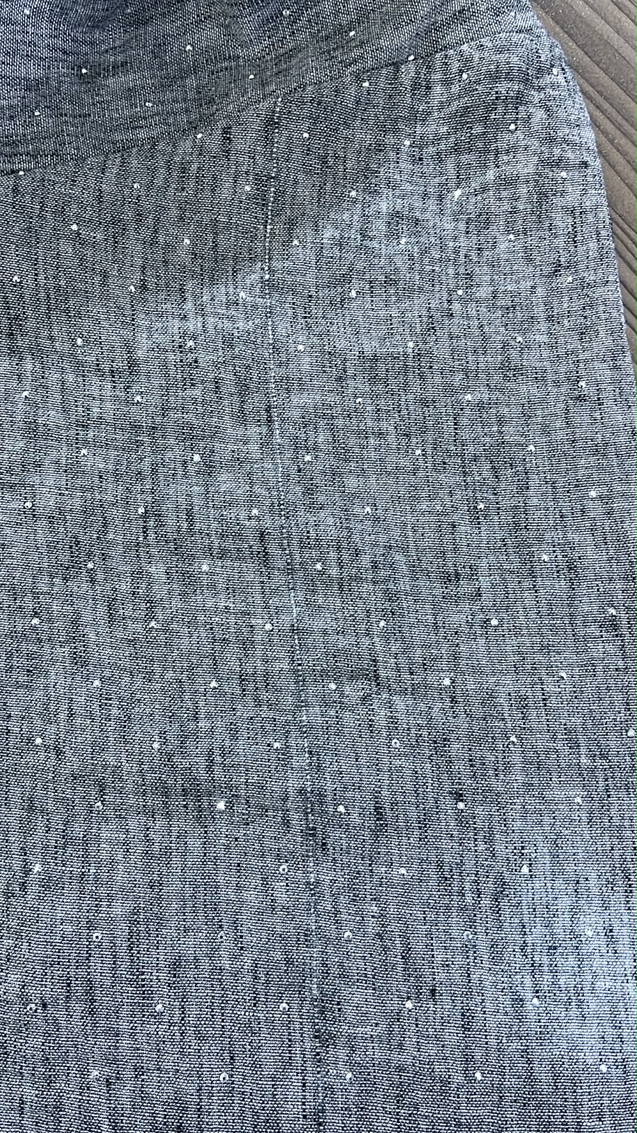 Strass Linen Shirt - Gray (SLG02)
