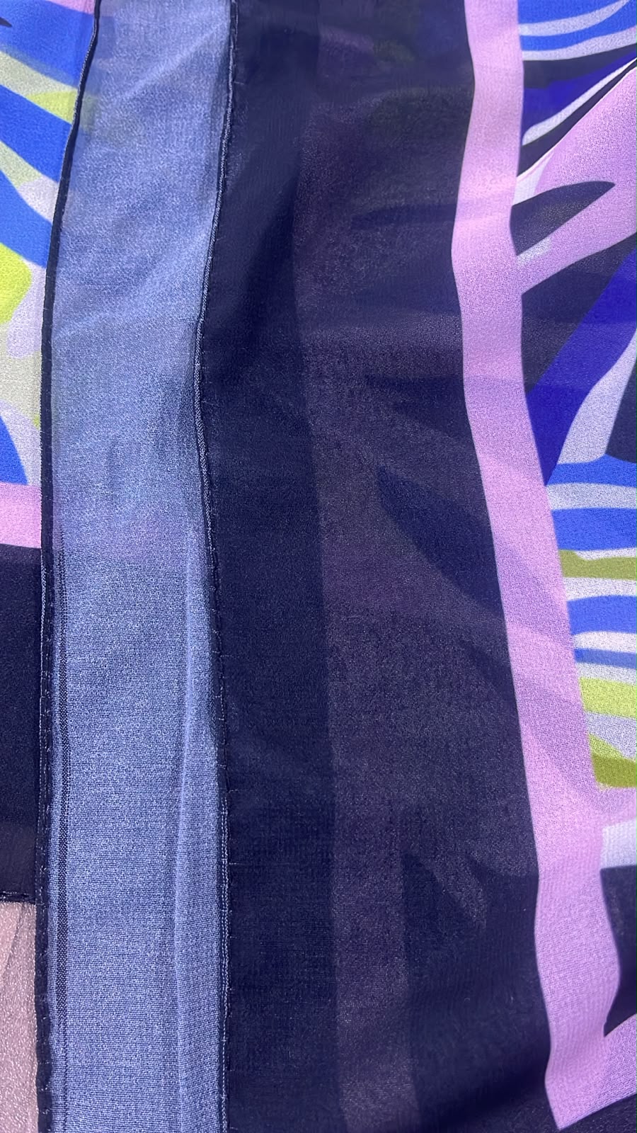 Patterned Chiffon Veil - ( Out-PR01)