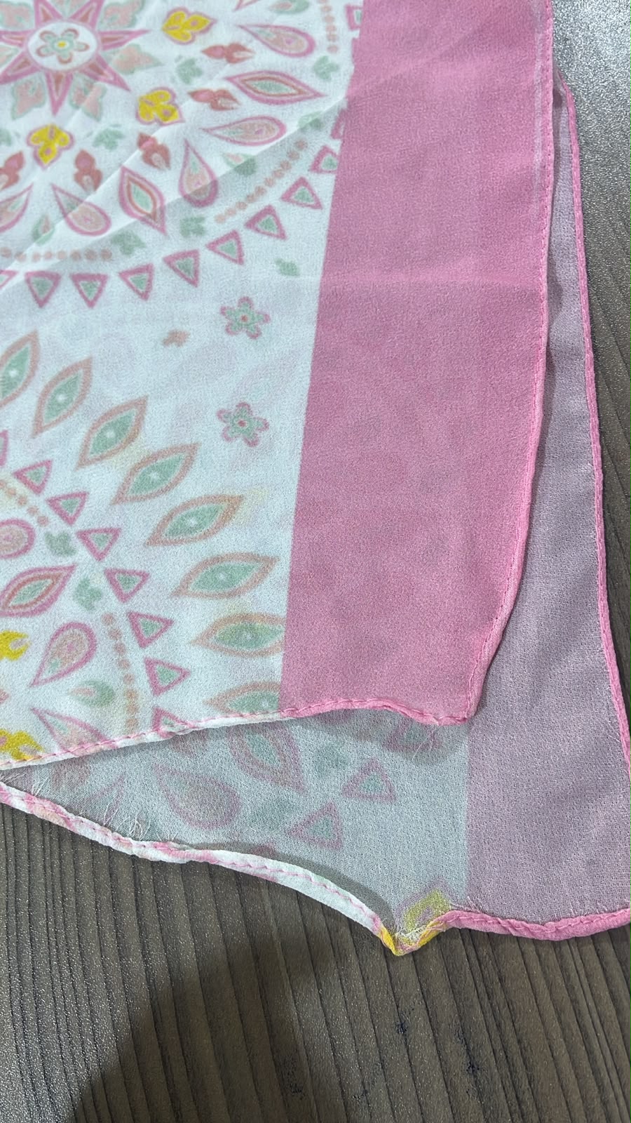 Patterned Chiffon Veil - ( Out-PIN02)
