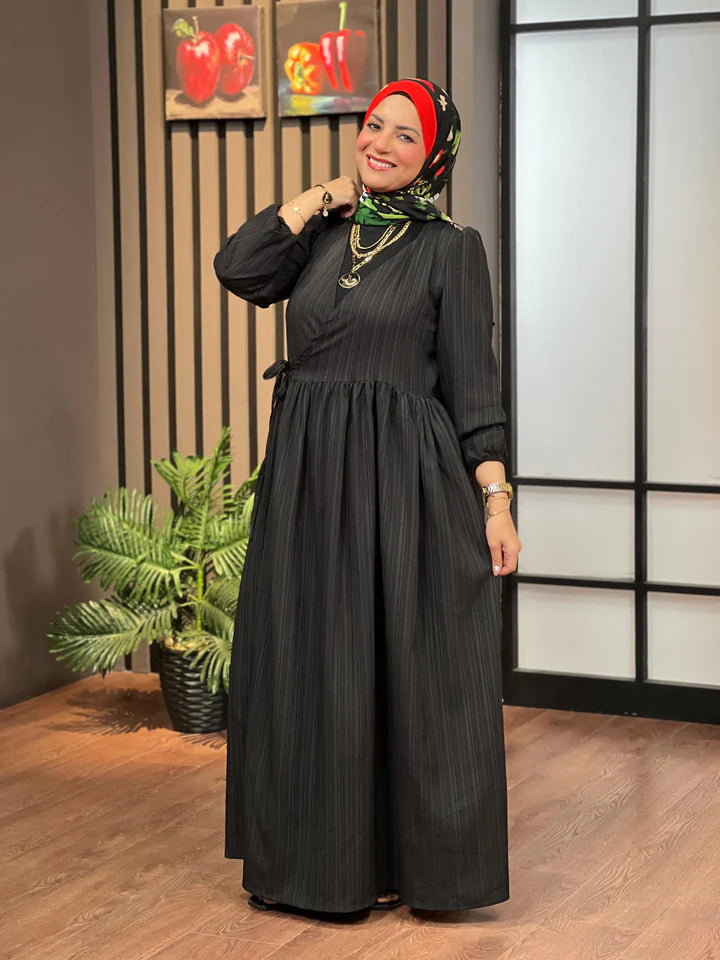 Waisted Cross Dress - black (WCD12)