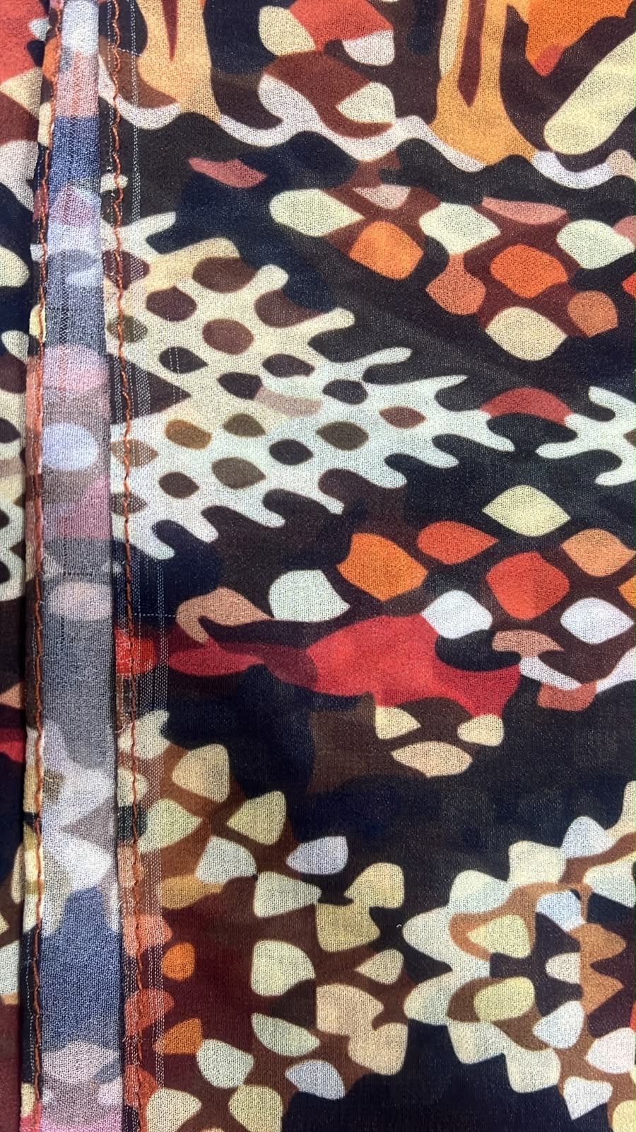 Patterned Chiffon Veil - (Out-OR04)