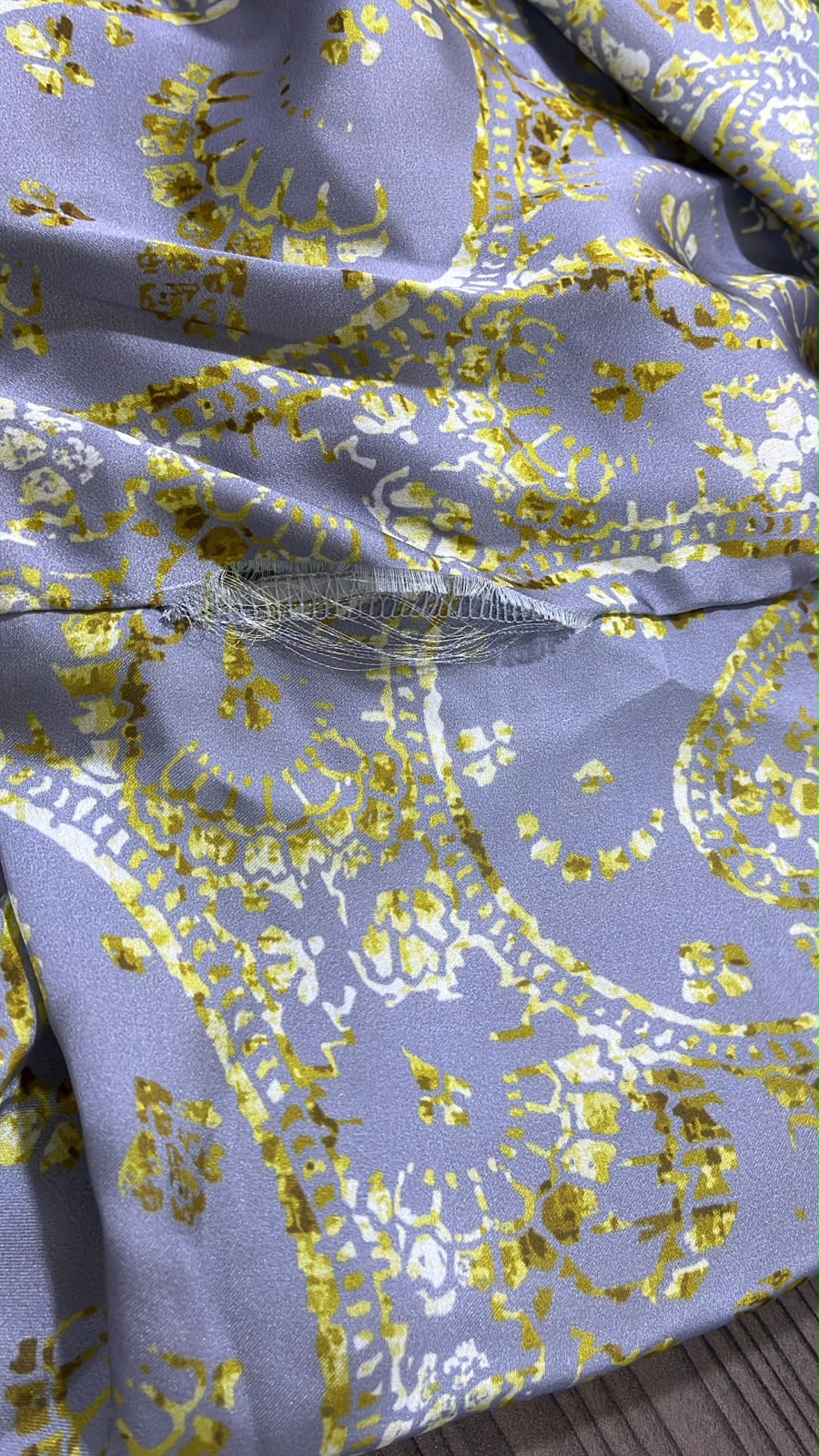 Patterned Satin Cardigan - Gray (SCG01)