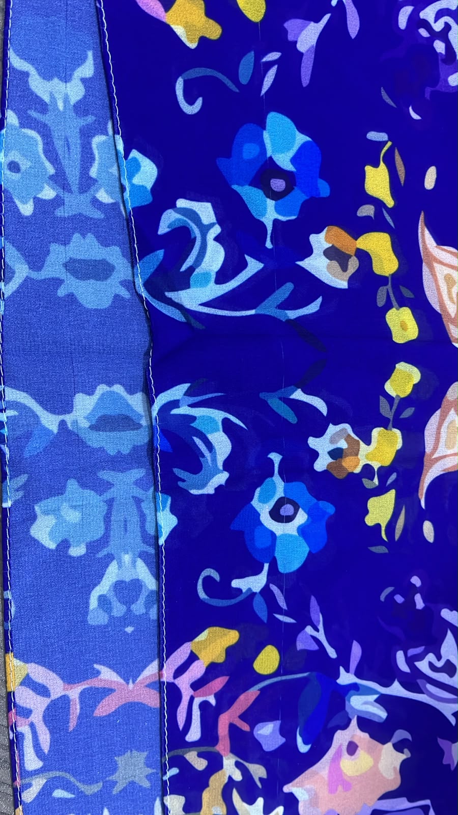 Patterned Chiffon Veil -(Out-68)