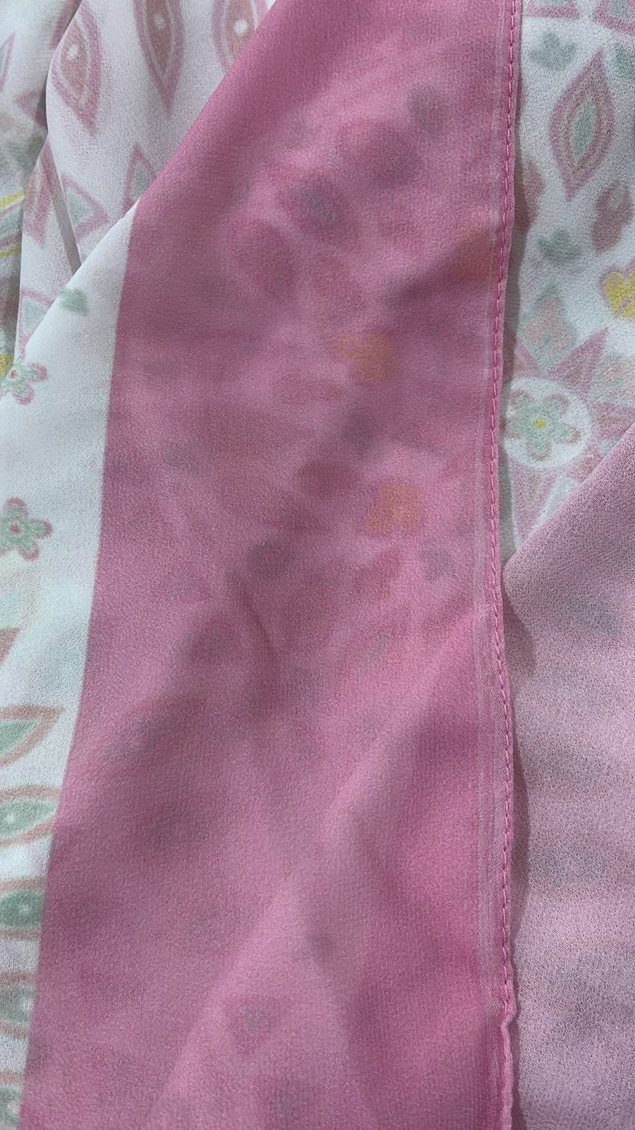 Patterned Chiffon Veil - (Out-PIN03)