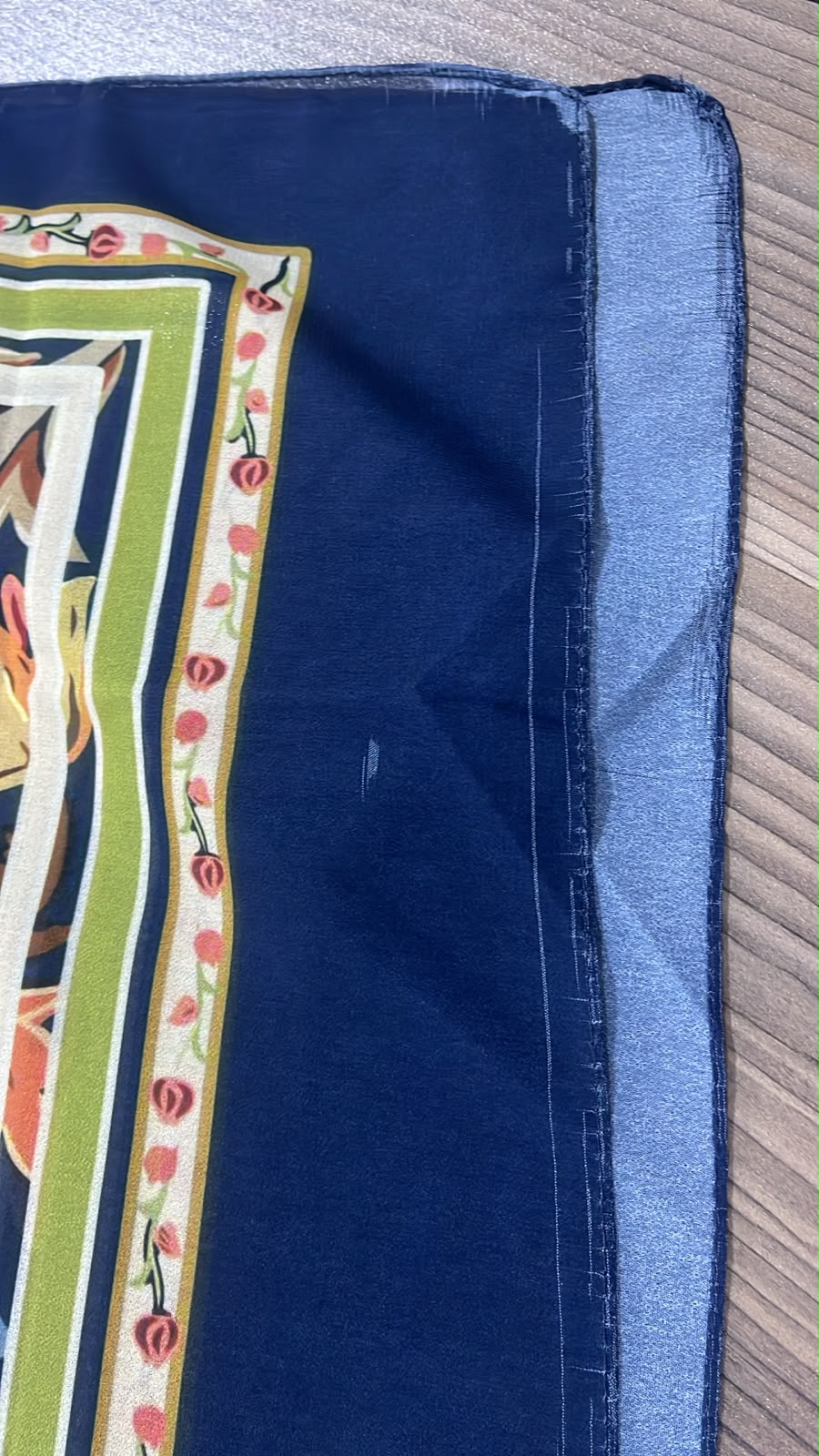 Patterned Chiffon Veil - (FLO02)