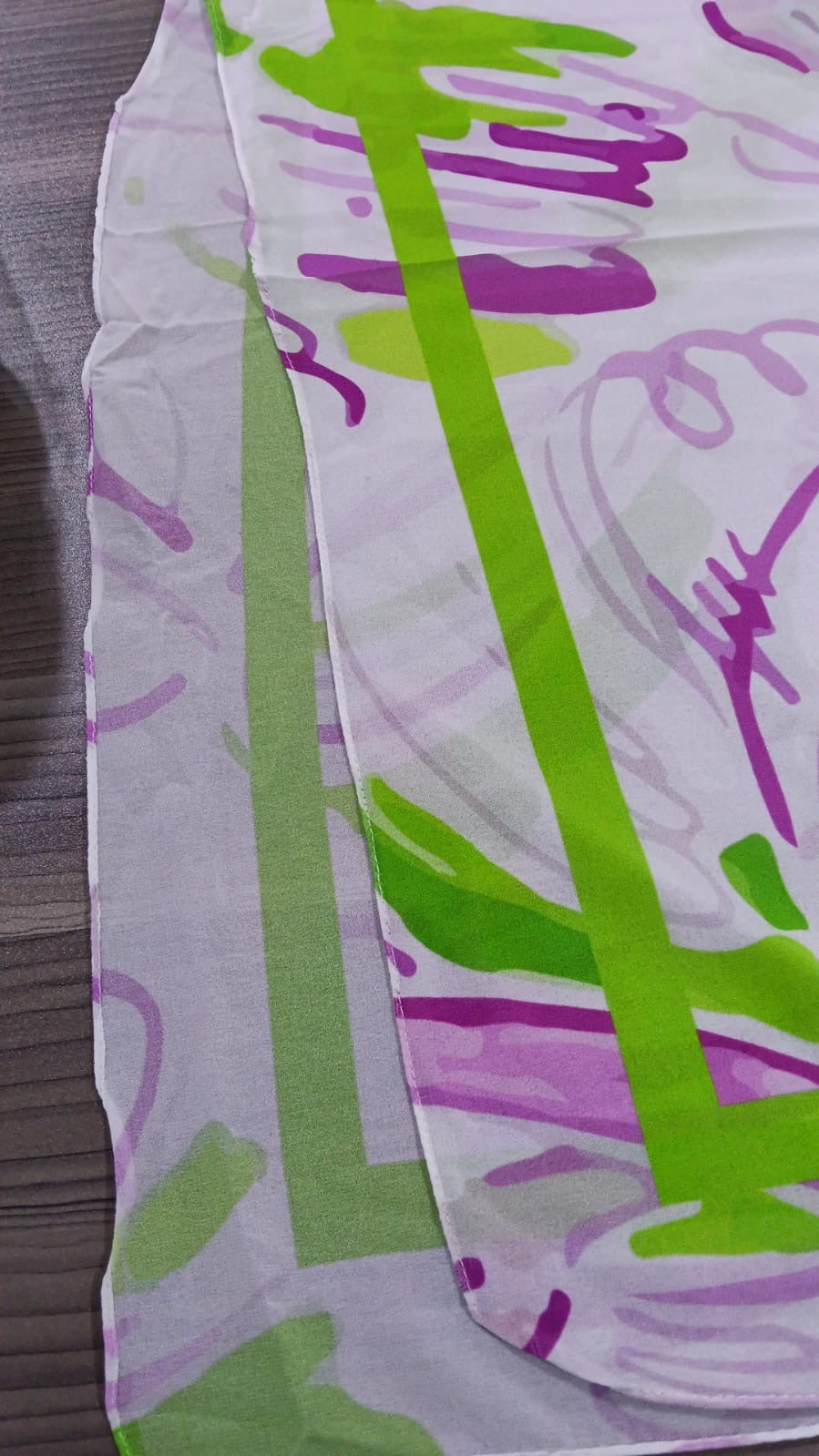 Patterned Chiffon Veil - (Out-LAV04)
