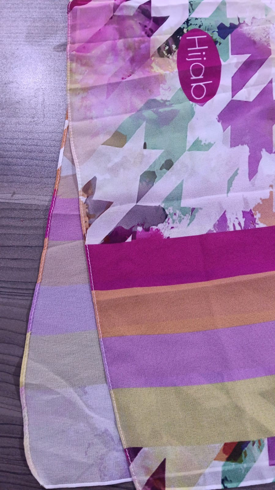 Patterned Chiffon Veil - (Out-LFO03)