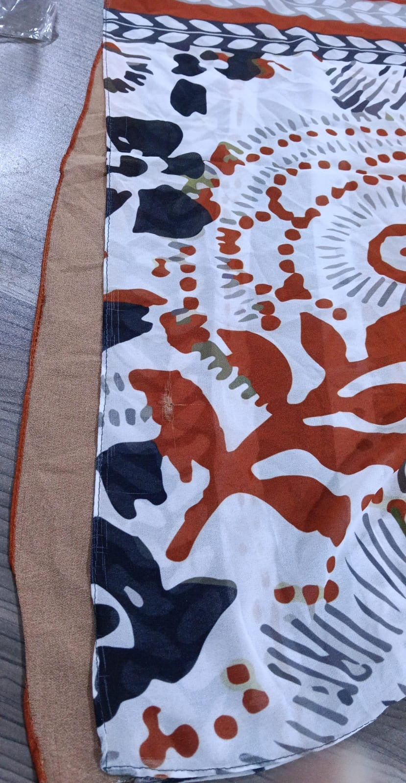 Patterned Chiffon Veil - (Out-WDR05)
