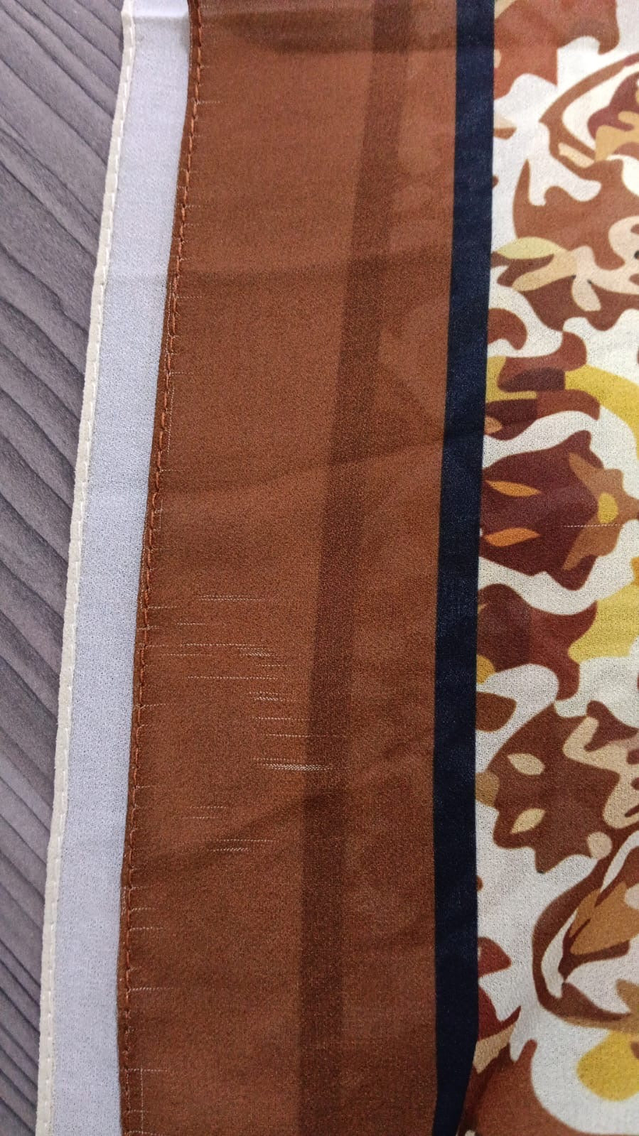 Patterned Chiffon Veil - (Out-TO06)