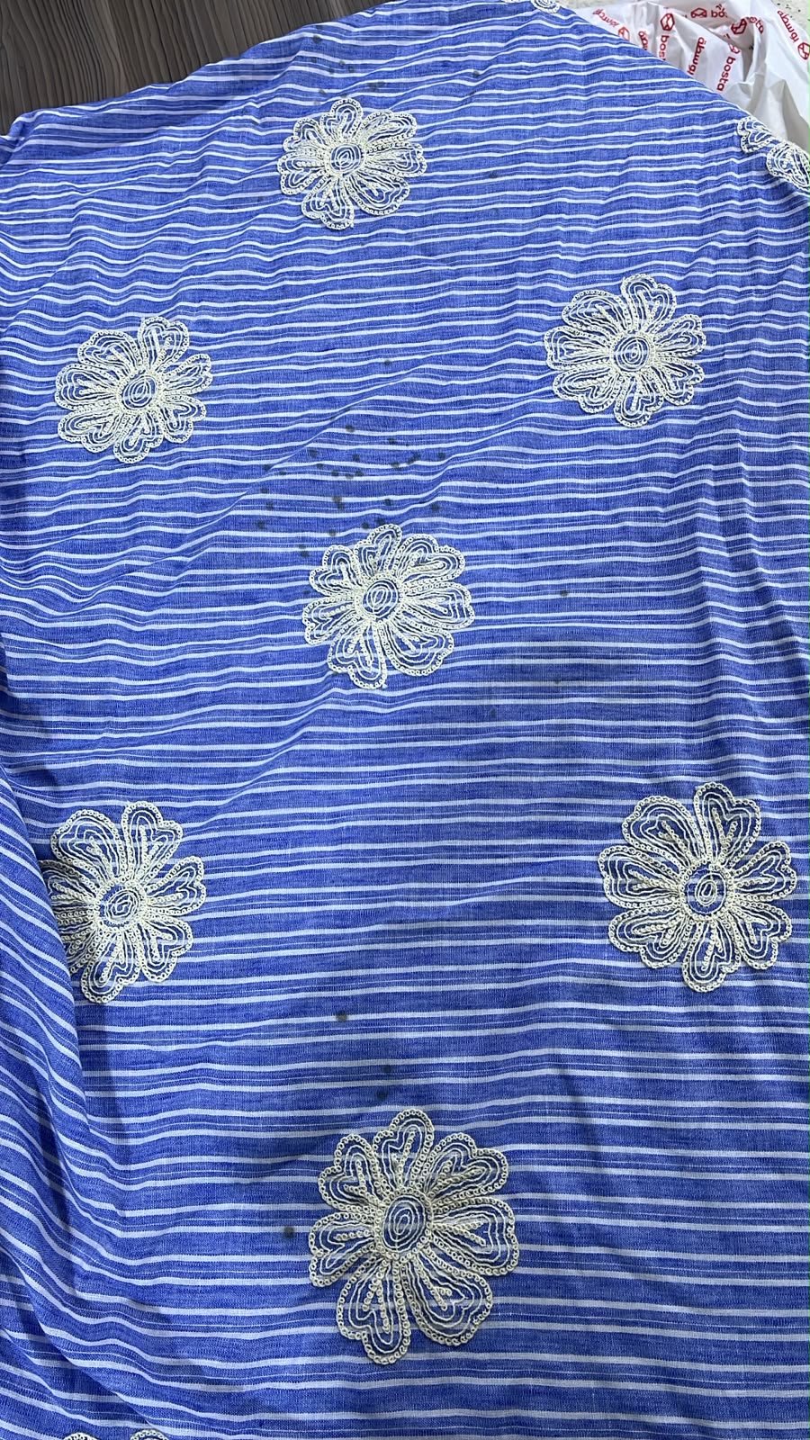 Embroidered Linen Shirt Dress-(ELD03)