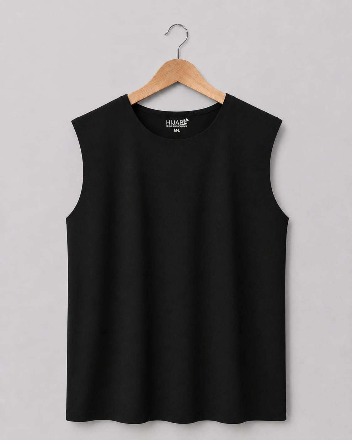 Double Layer Basic Top- Black