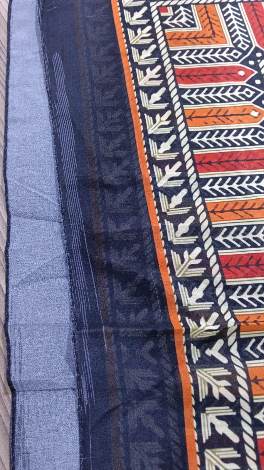 Patterned Chiffon Veil -( Out-RED08)