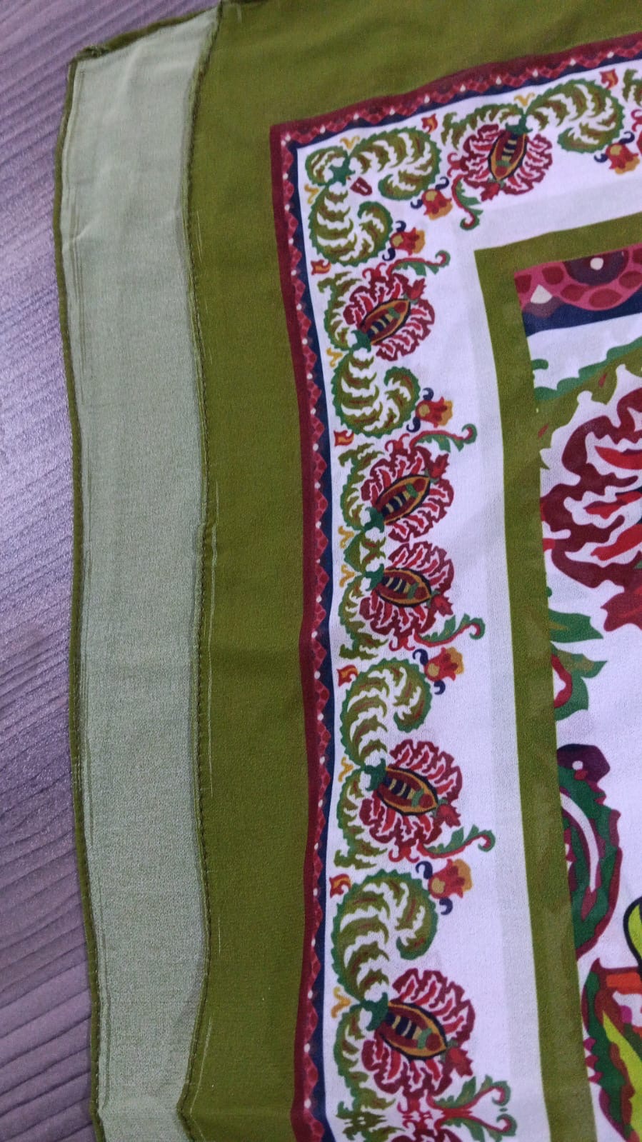 Patterned Chiffon Veil - (Out-PST10)
