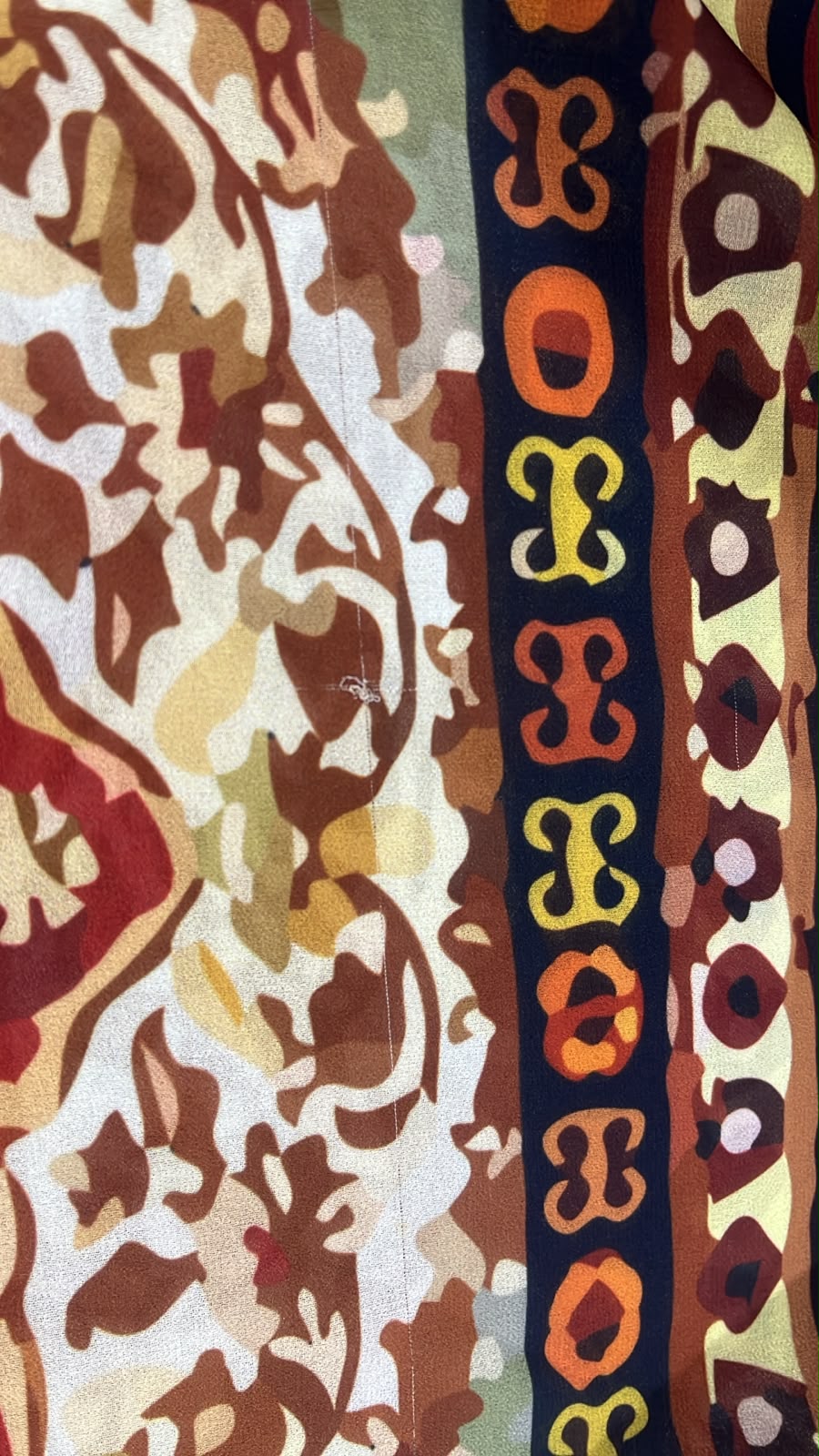 Patterned Chiffon Veil - (Out-TO07)