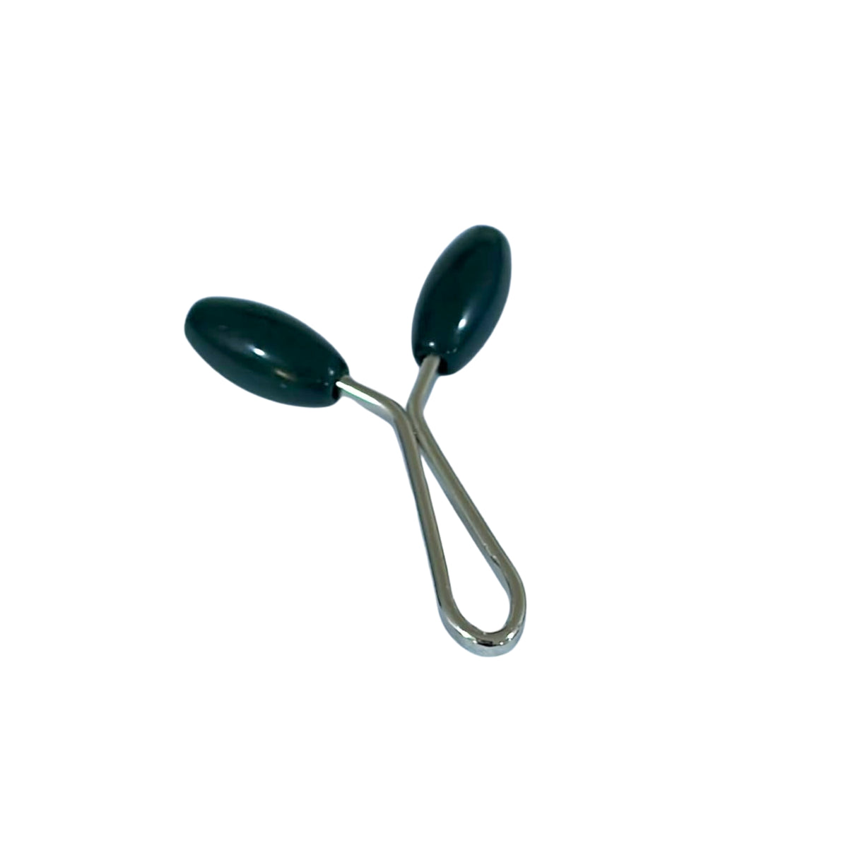Matte Pointed Oval Pin Olive