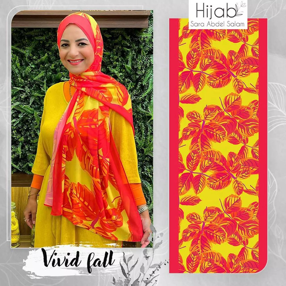 Patterned Chiffon Veil - No. 165
