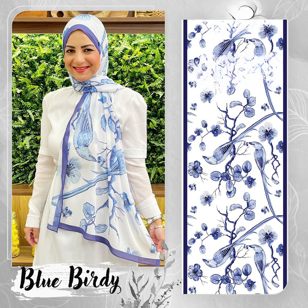 Patterned Chiffon Veil - No. 170