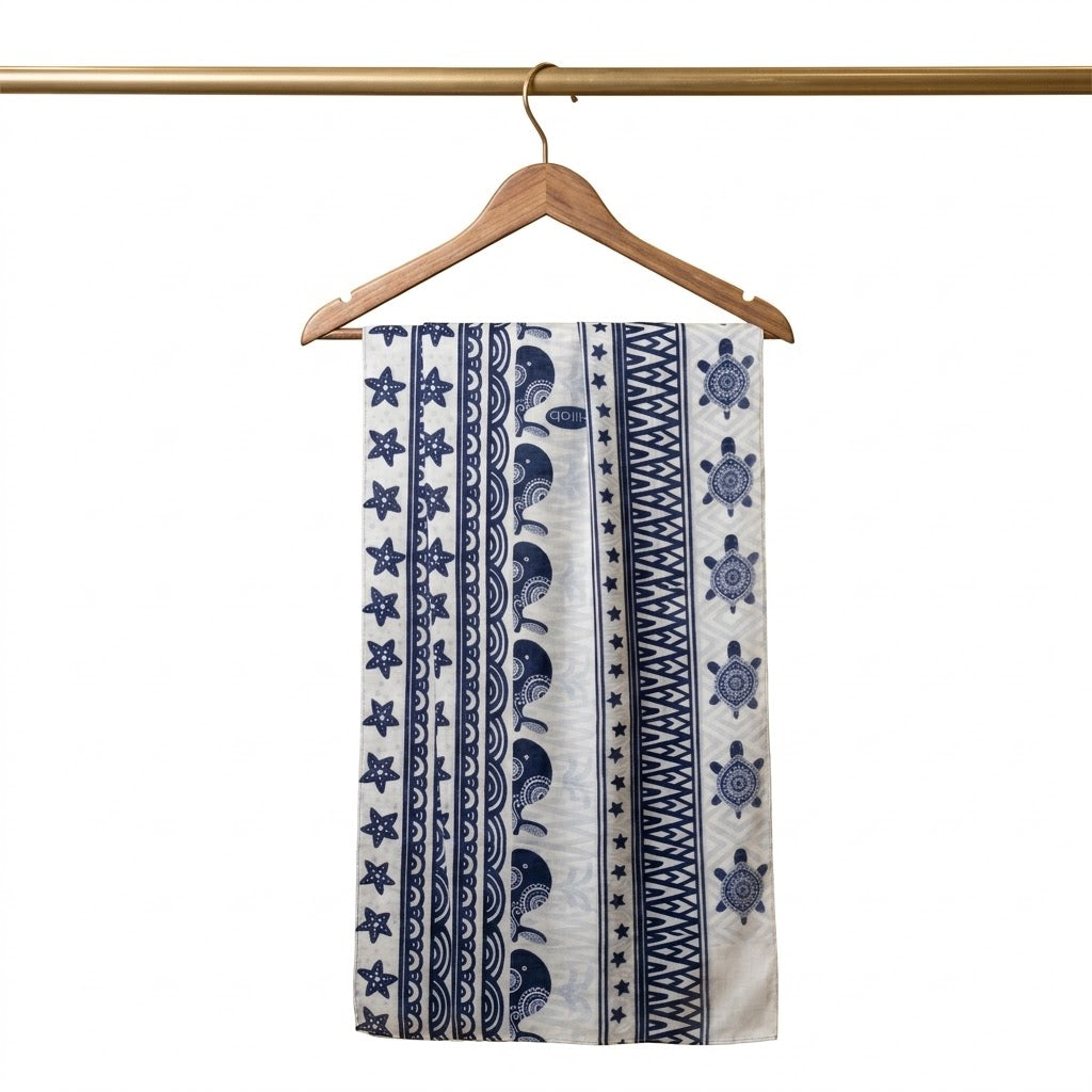 Patterned Chiffon Veil - No. 171