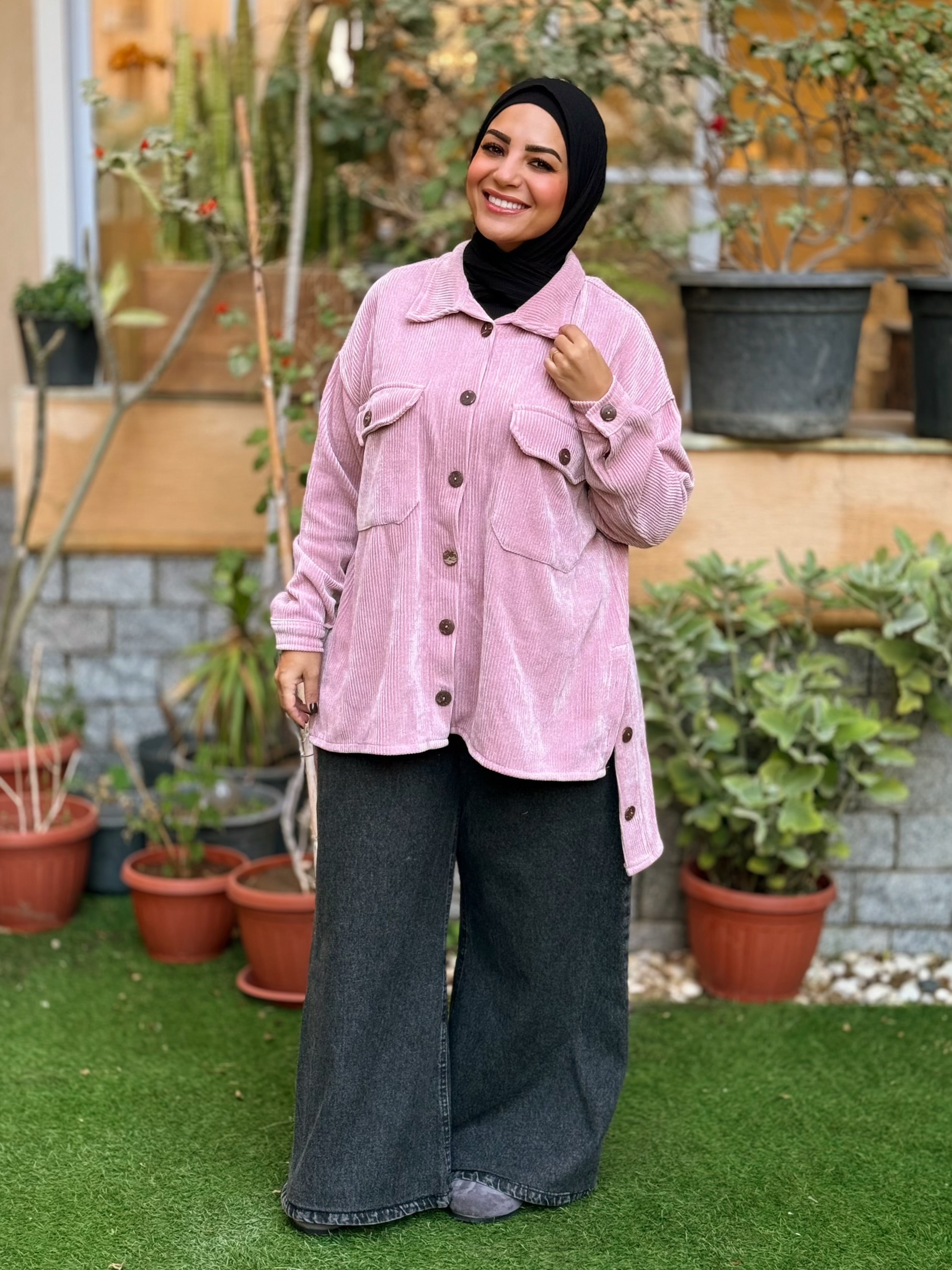 Over-sized Corduroy Shirt - Kashmir