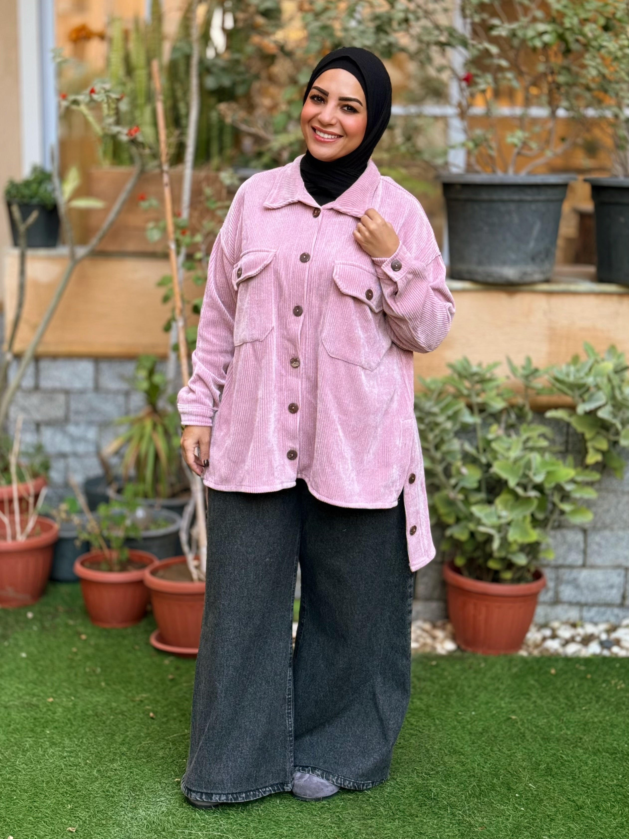 Over-sized Corduroy Shirt - Kashmir