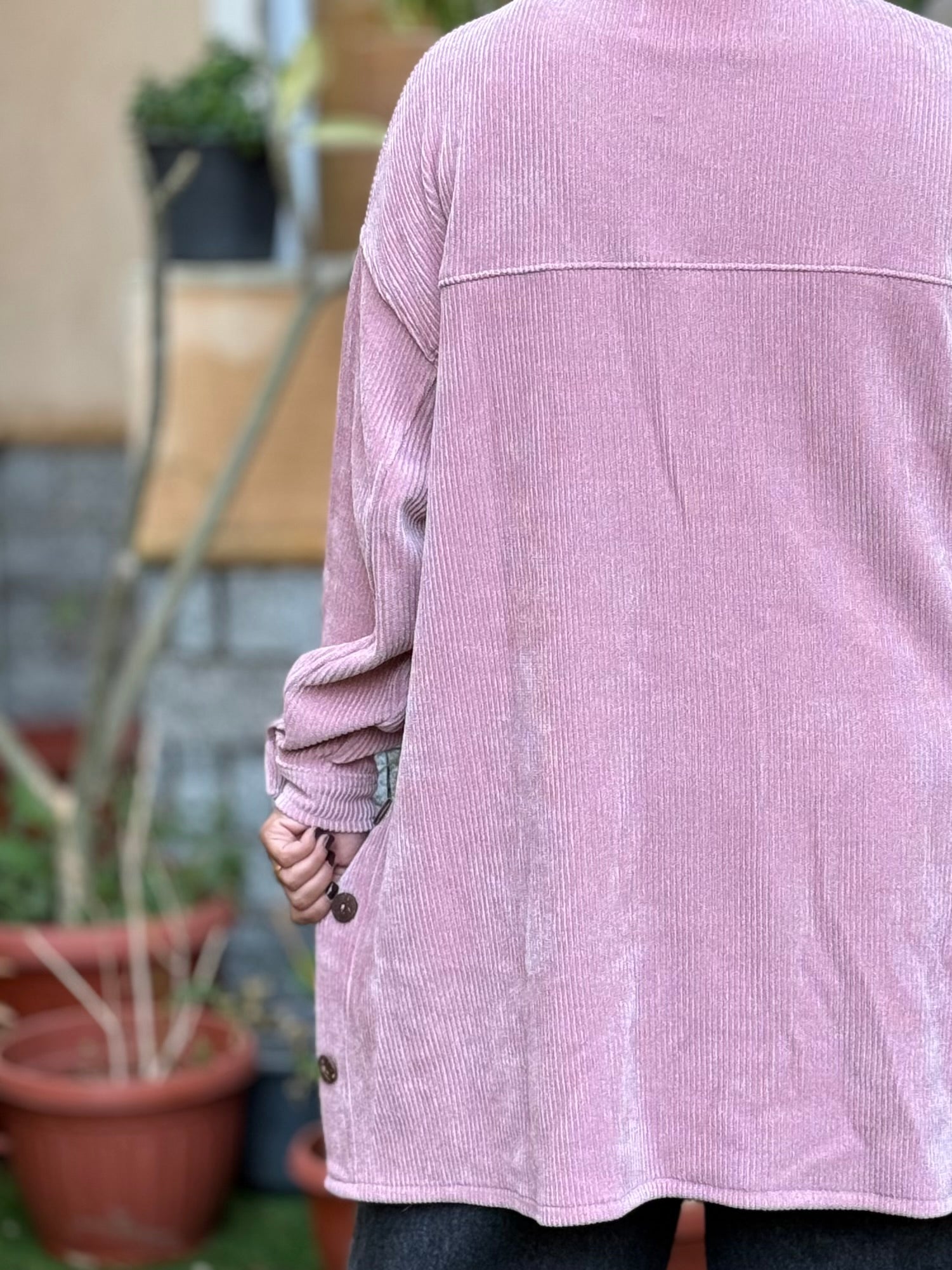 Over-sized Corduroy Shirt - Kashmir