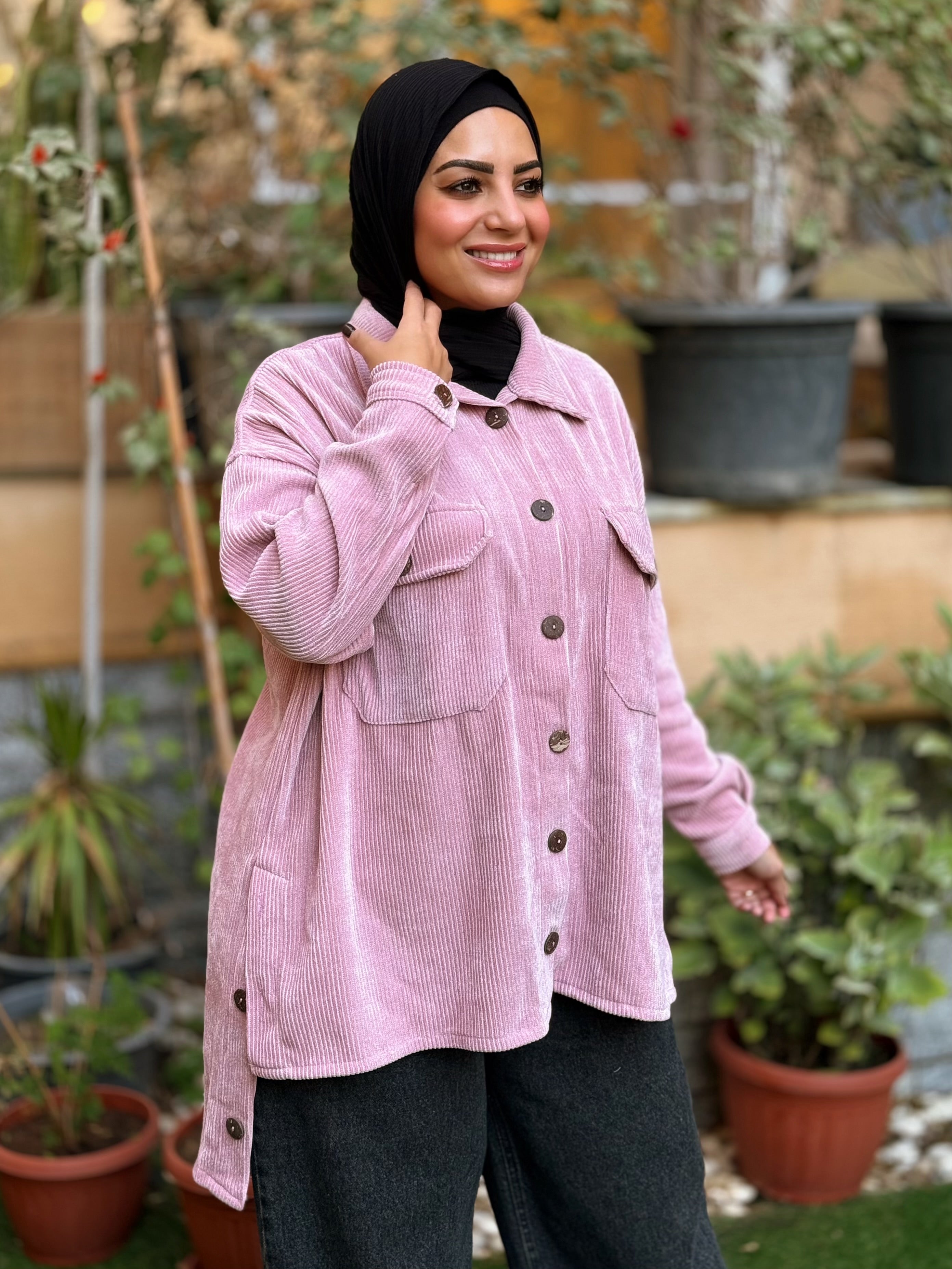 Over-sized Corduroy Shirt - Kashmir