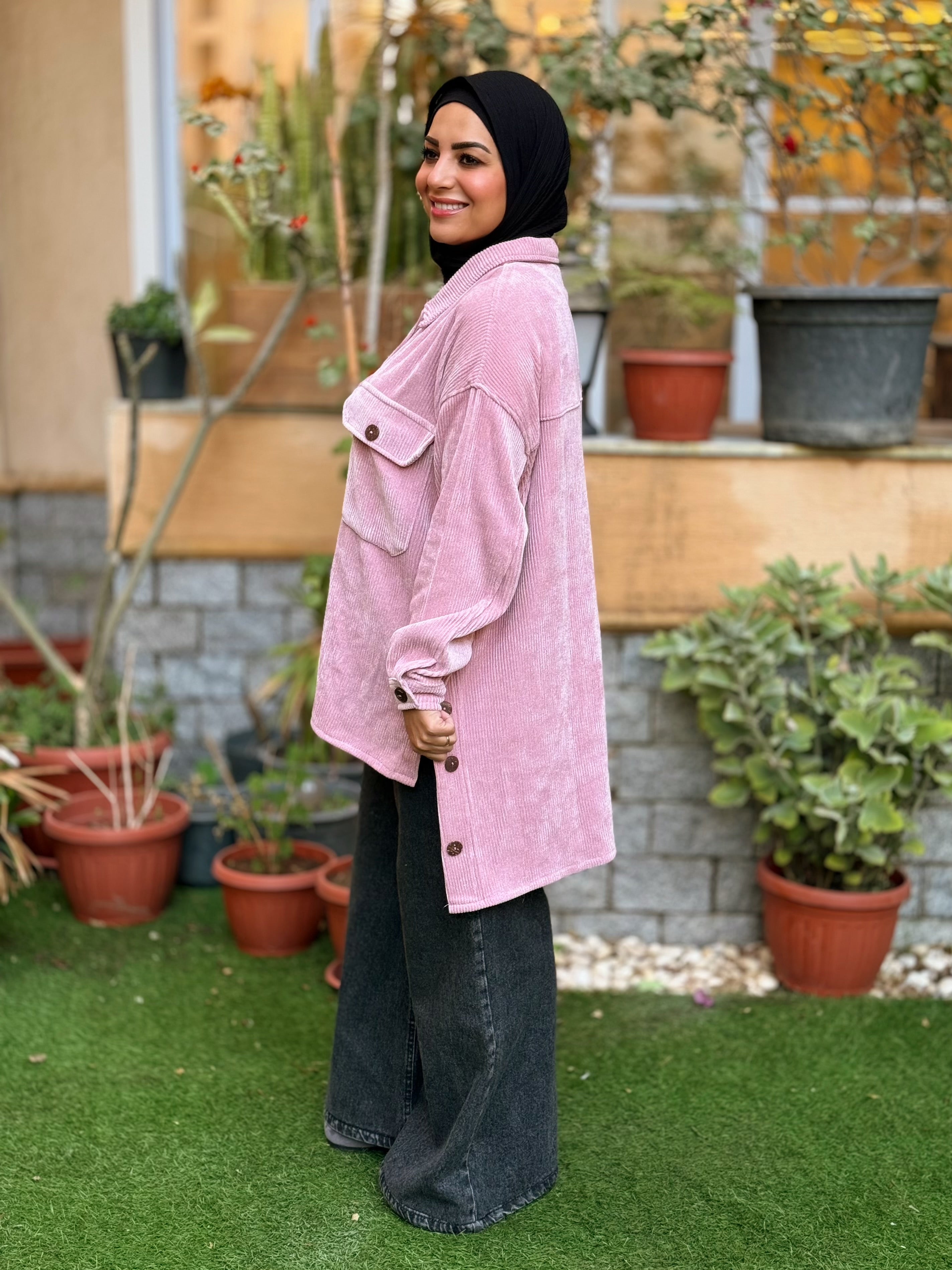 Over-sized Corduroy Shirt - Kashmir