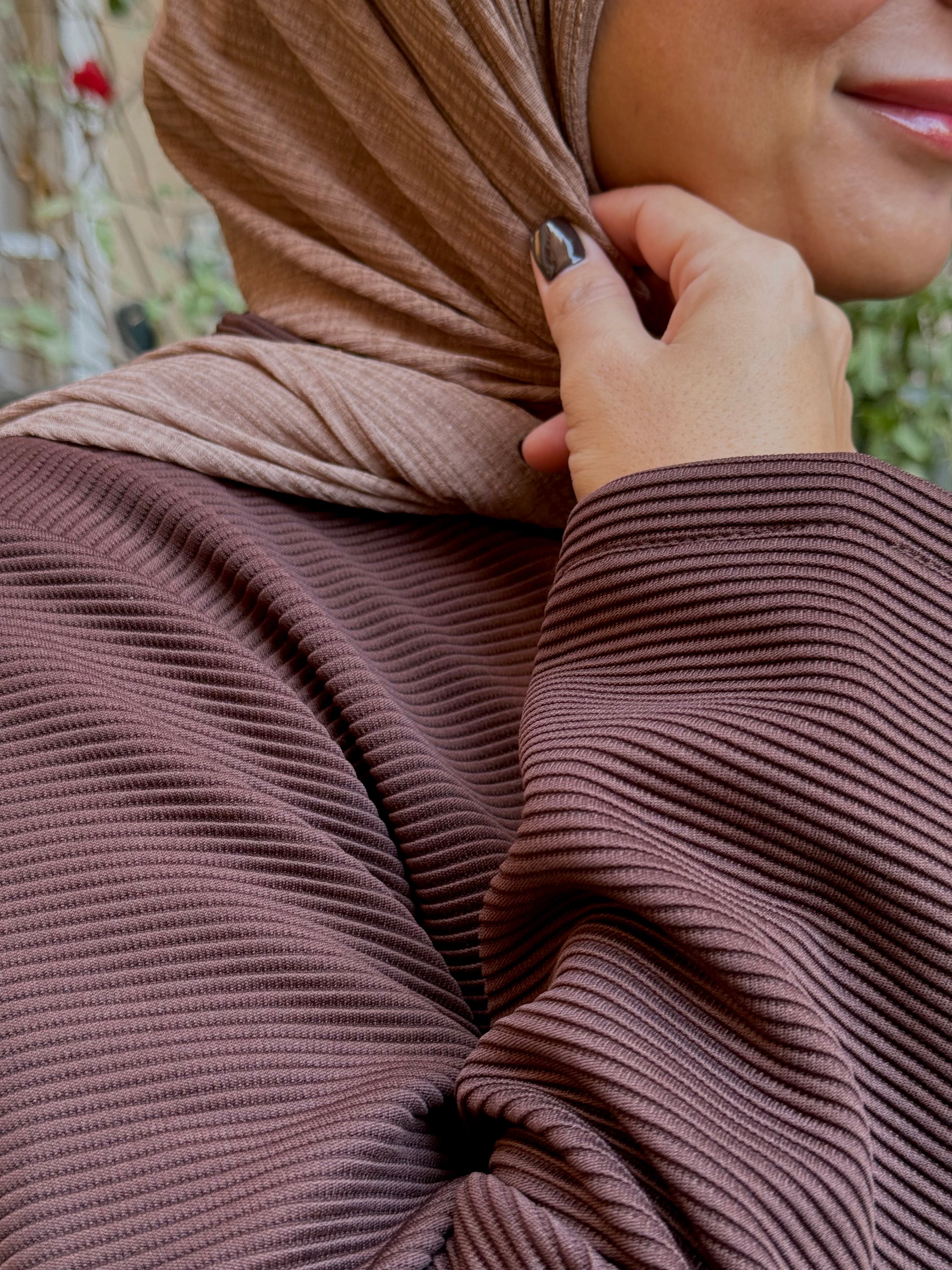 Winter A-line Dress Brown