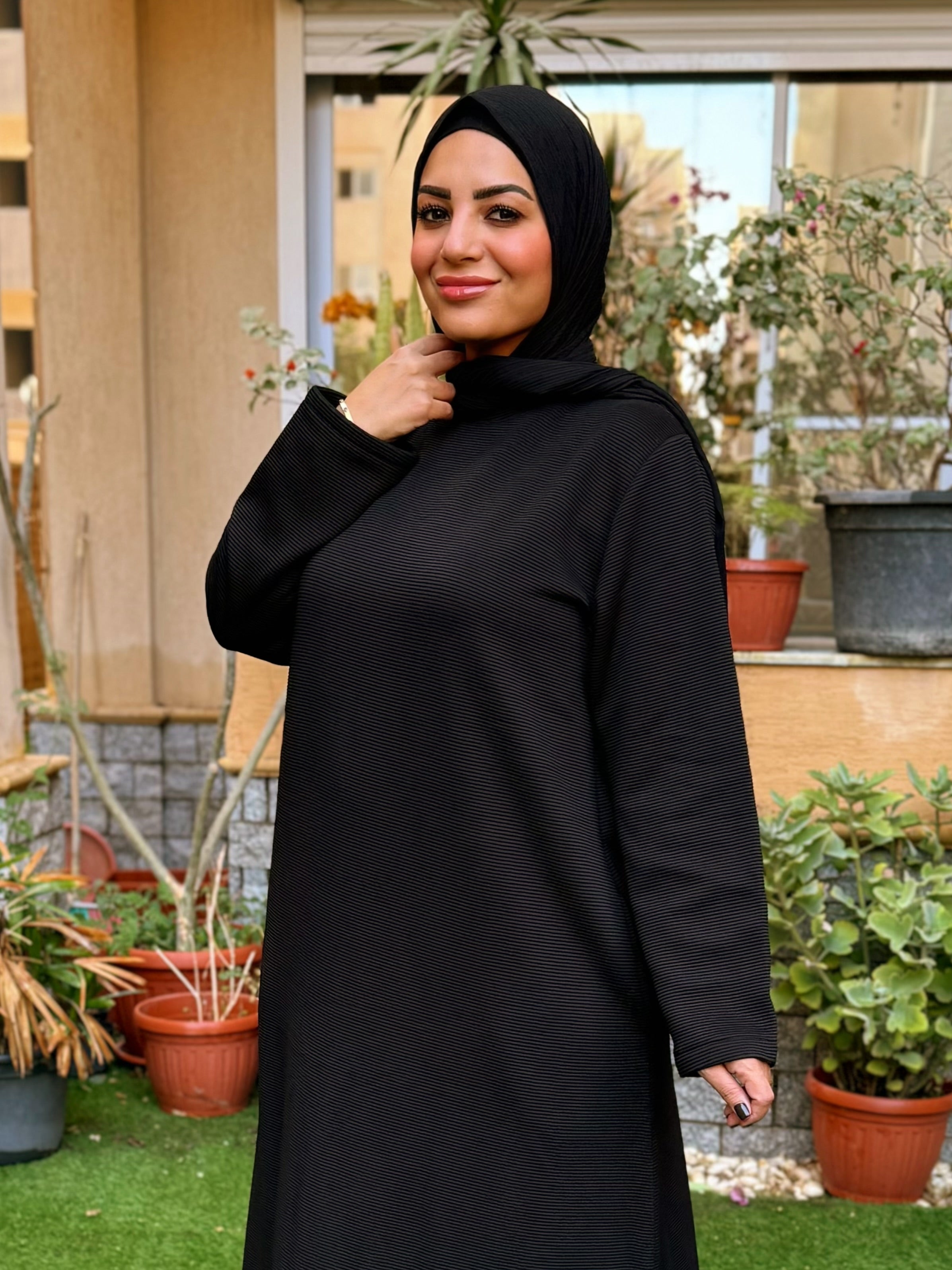 Winter A-line Dress Black hijab.saraabdelsalam Winter A-line Dress Black hijab.saraabdelsalam