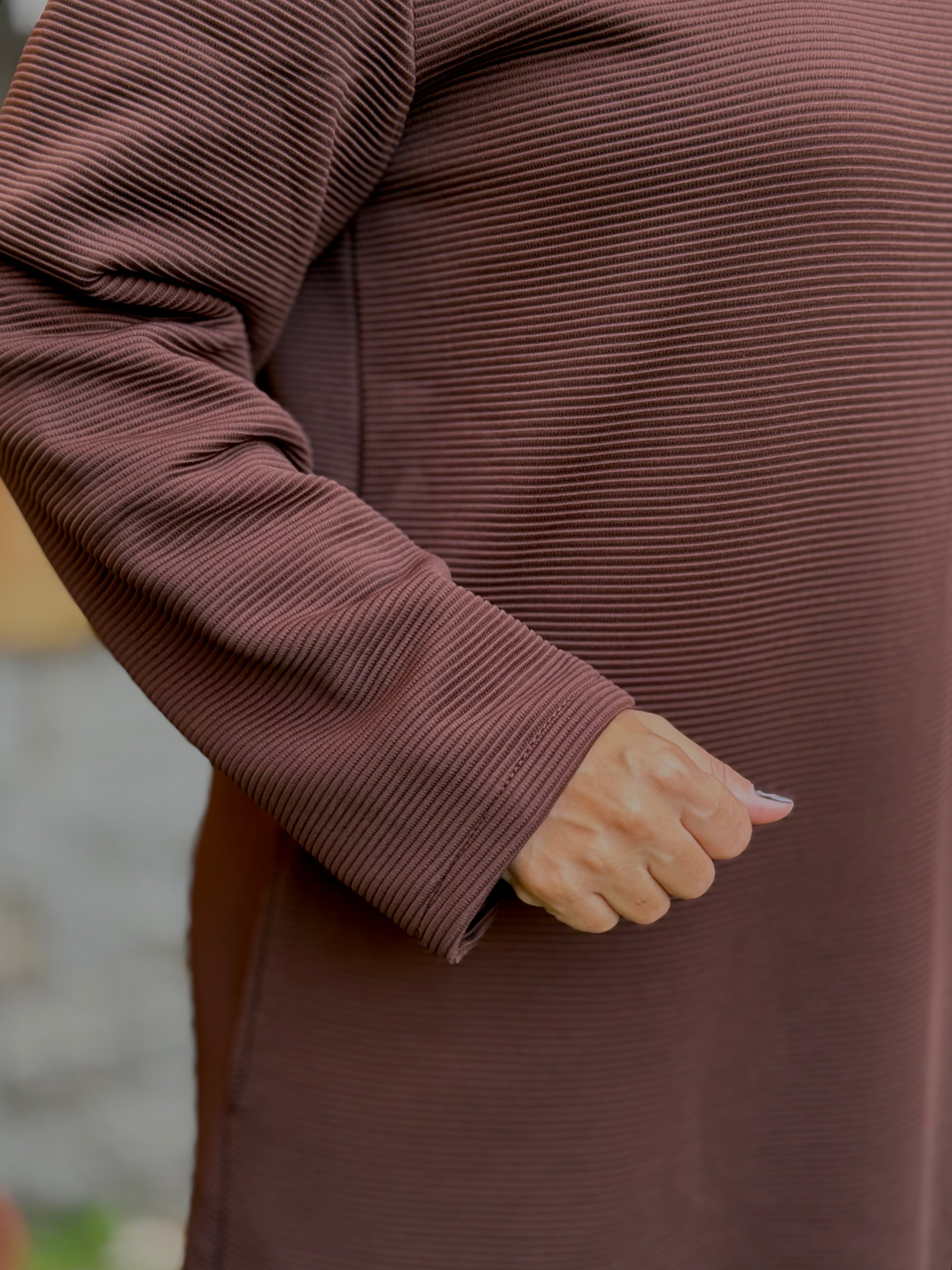 Winter A-line Dress Brown